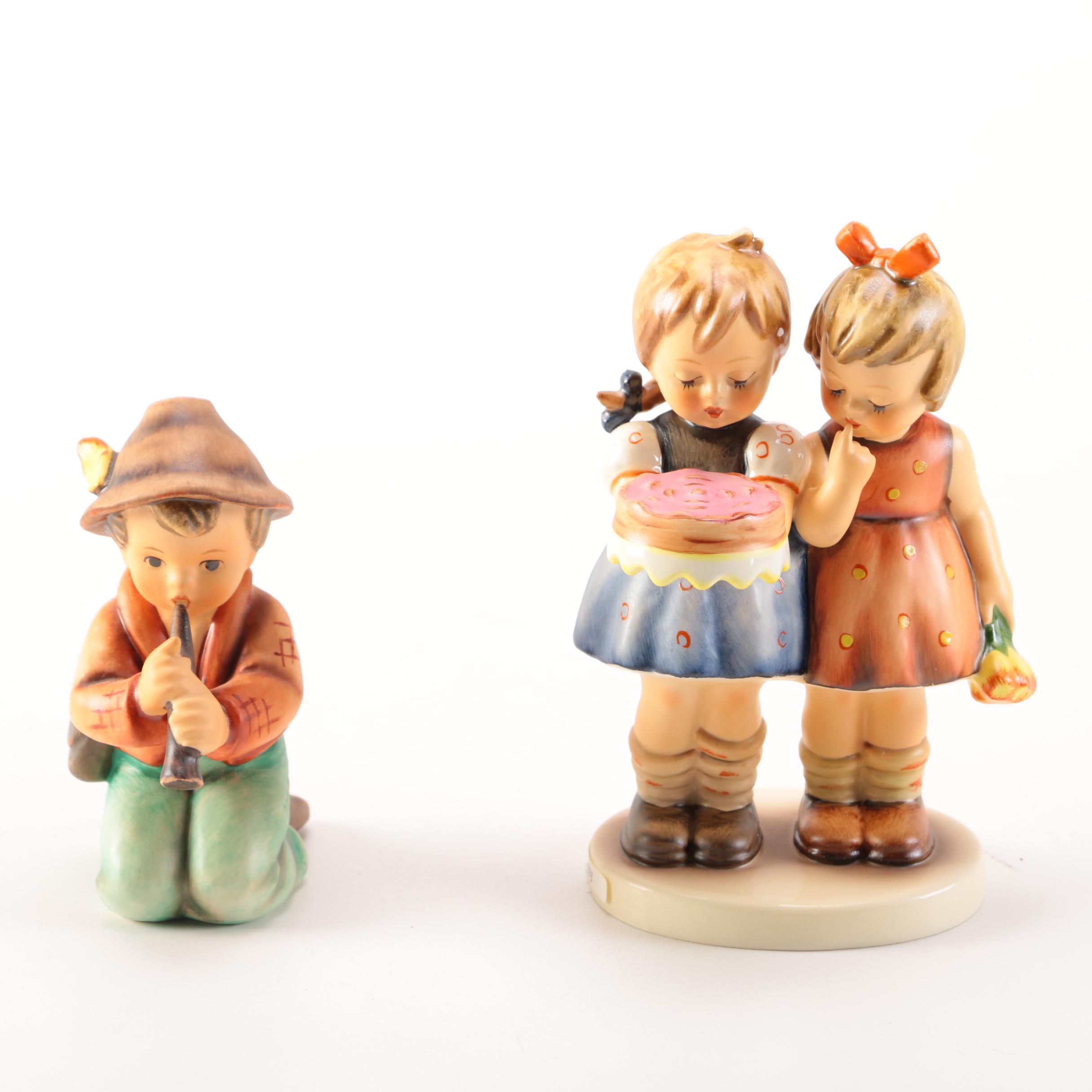 Hummel Goebel "Happy Birthday" and "Shepherd Kneeling Flute"