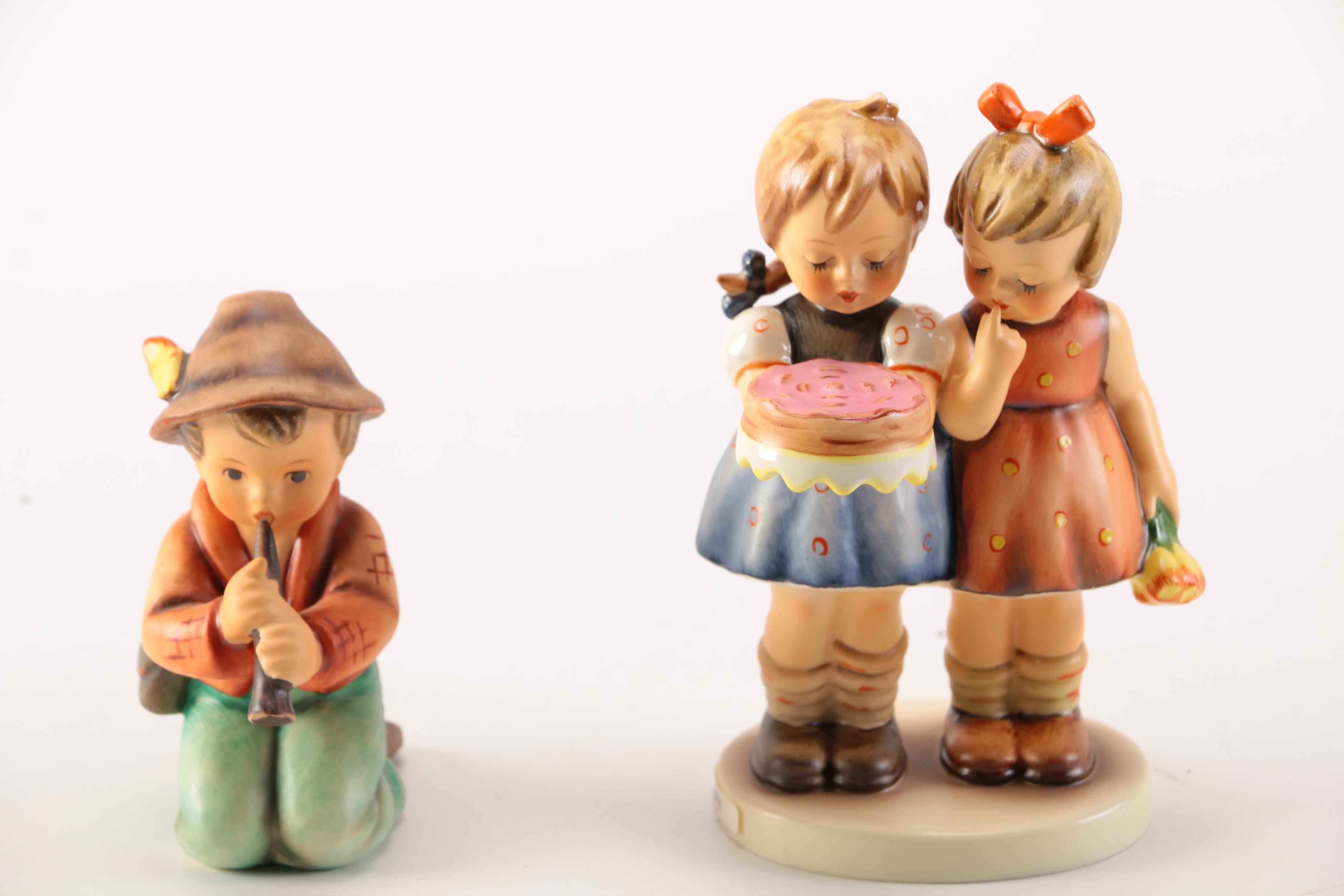 Hummel Goebel "Happy Birthday" and "Shepherd Kneeling Flute"