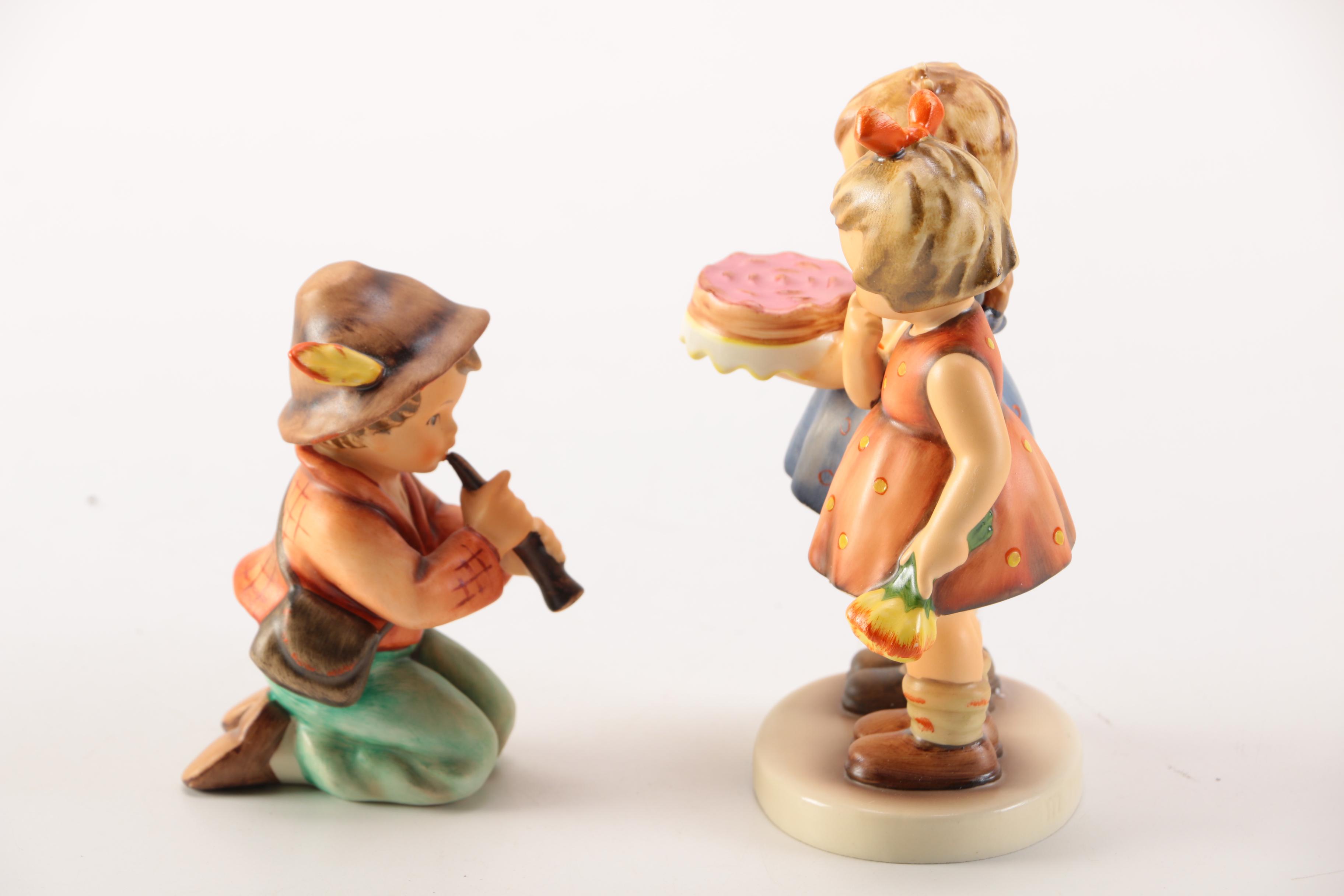 Hummel Goebel "Happy Birthday" and "Shepherd Kneeling Flute"