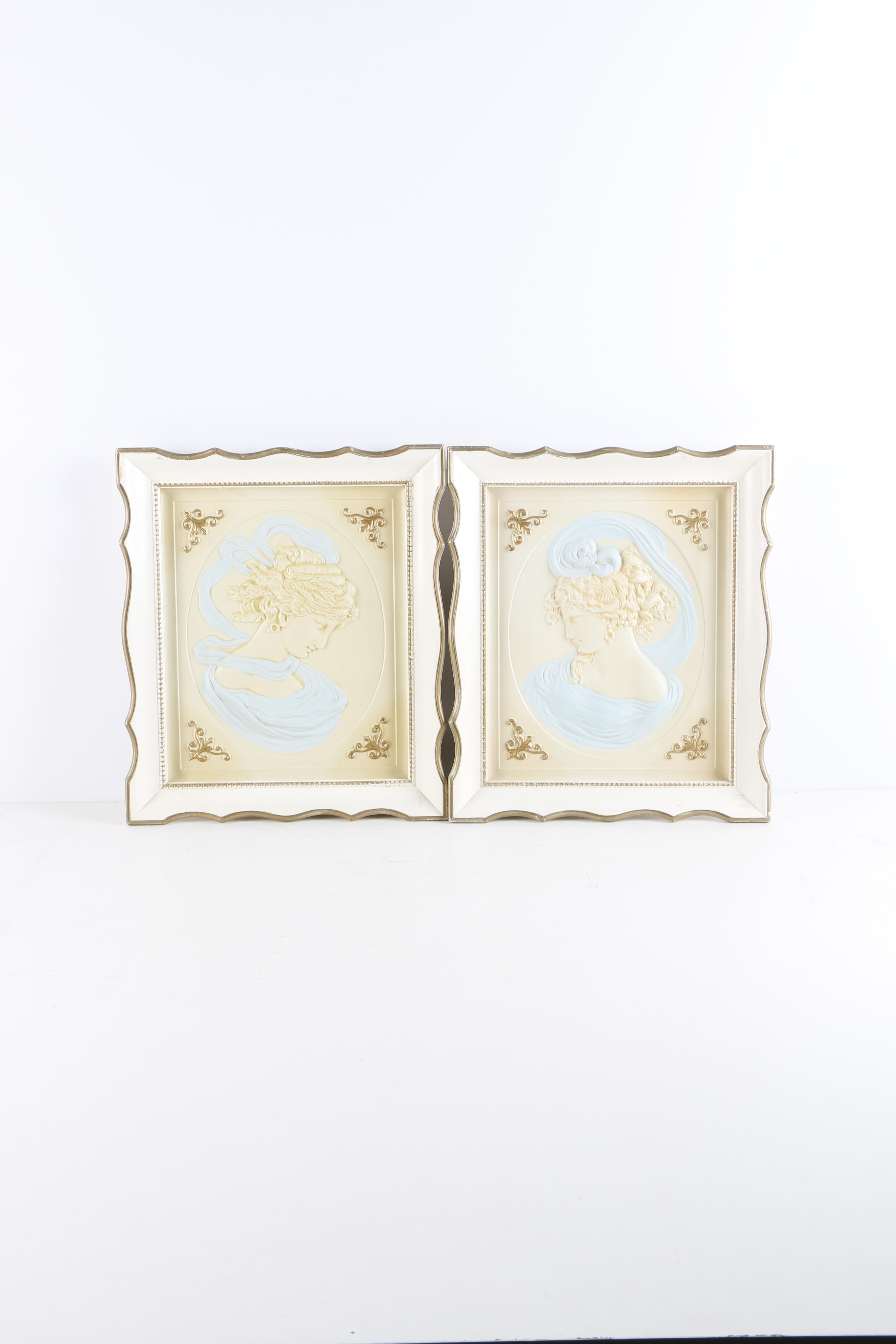 Mid-Century Turner Molded Cameo Portraits
