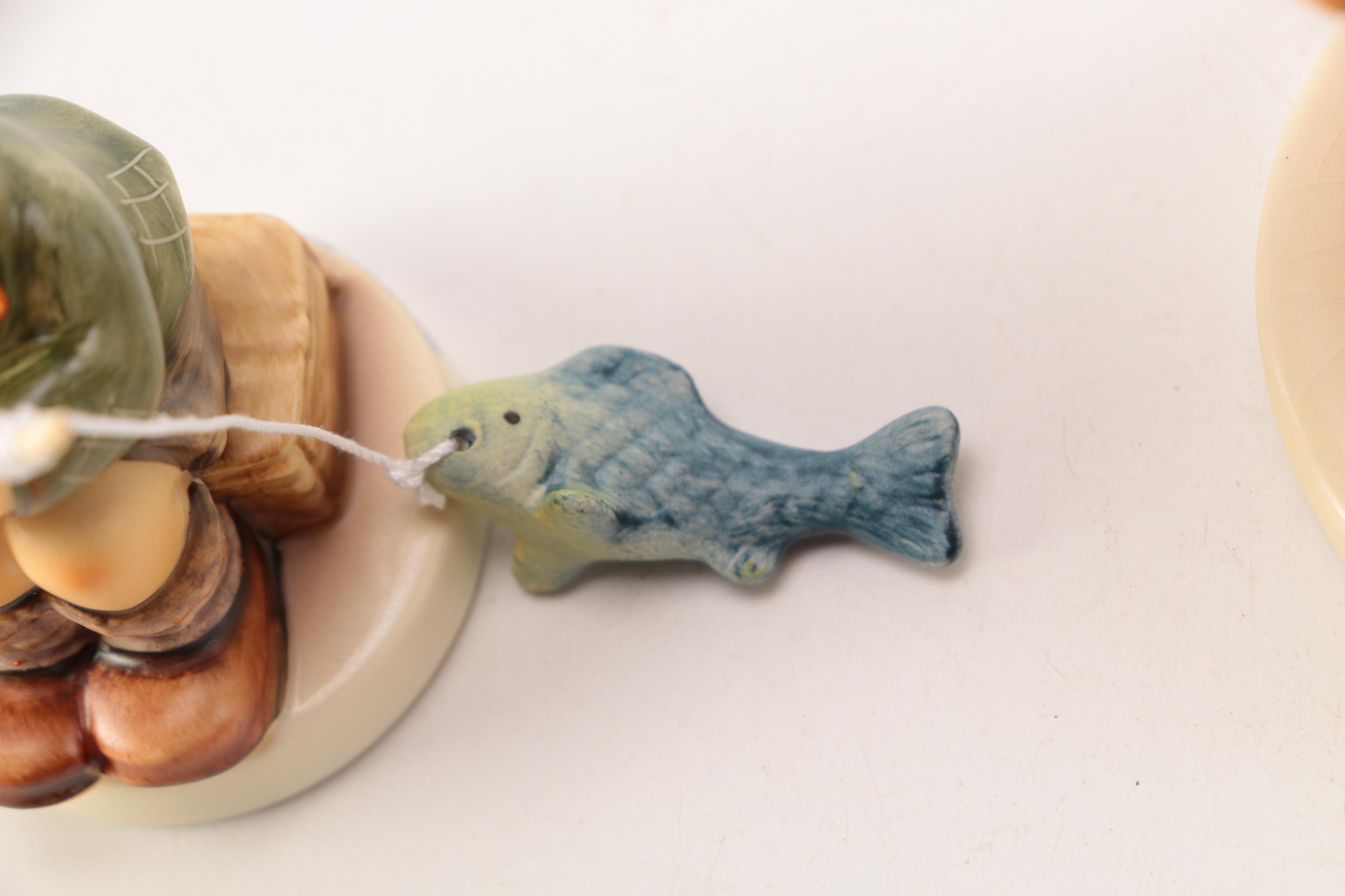Hummel "A Big Fish" and "Prayer Before Battle" Figurines