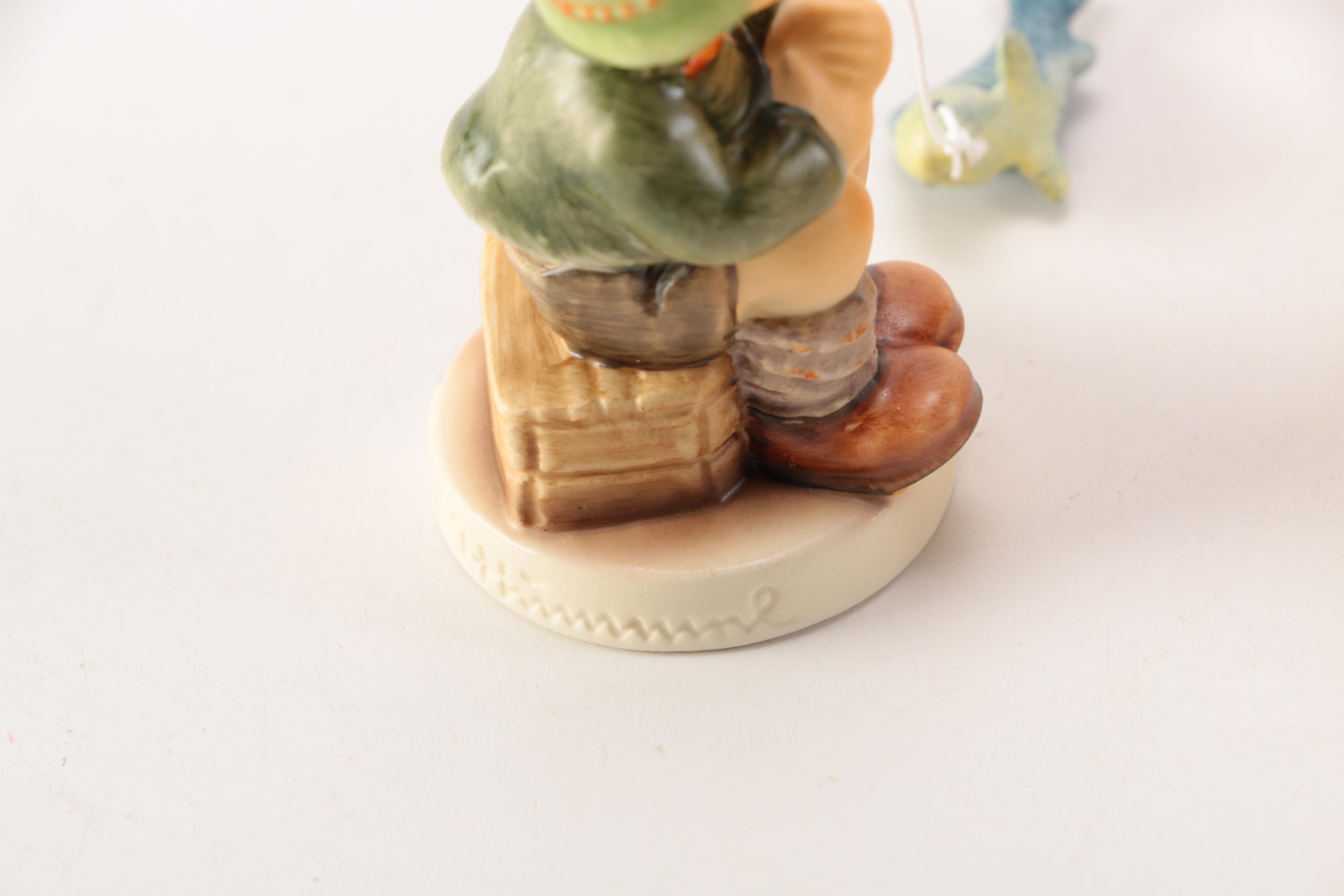 Hummel "A Big Fish" and "Prayer Before Battle" Figurines