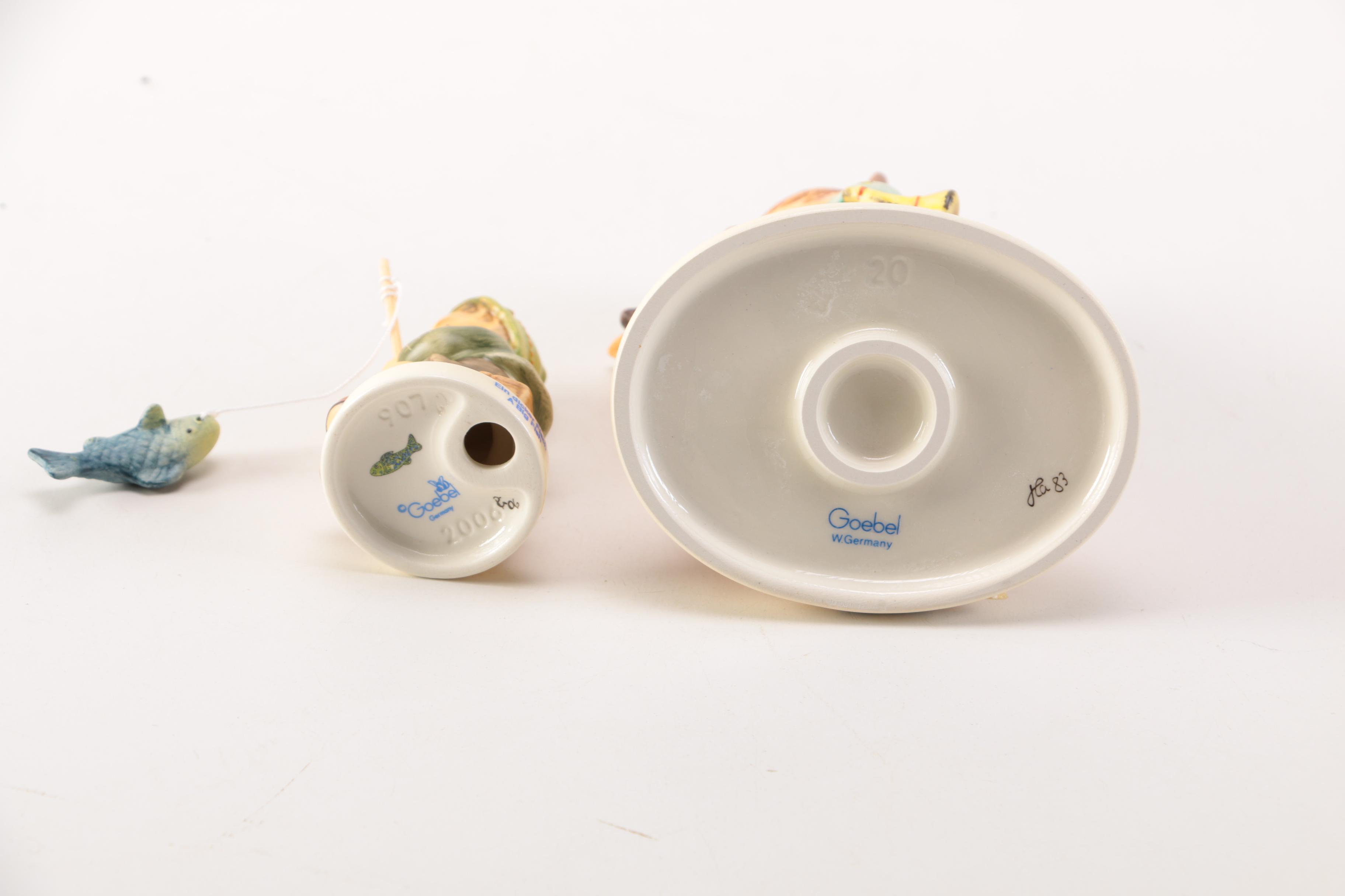 Hummel "A Big Fish" and "Prayer Before Battle" Figurines