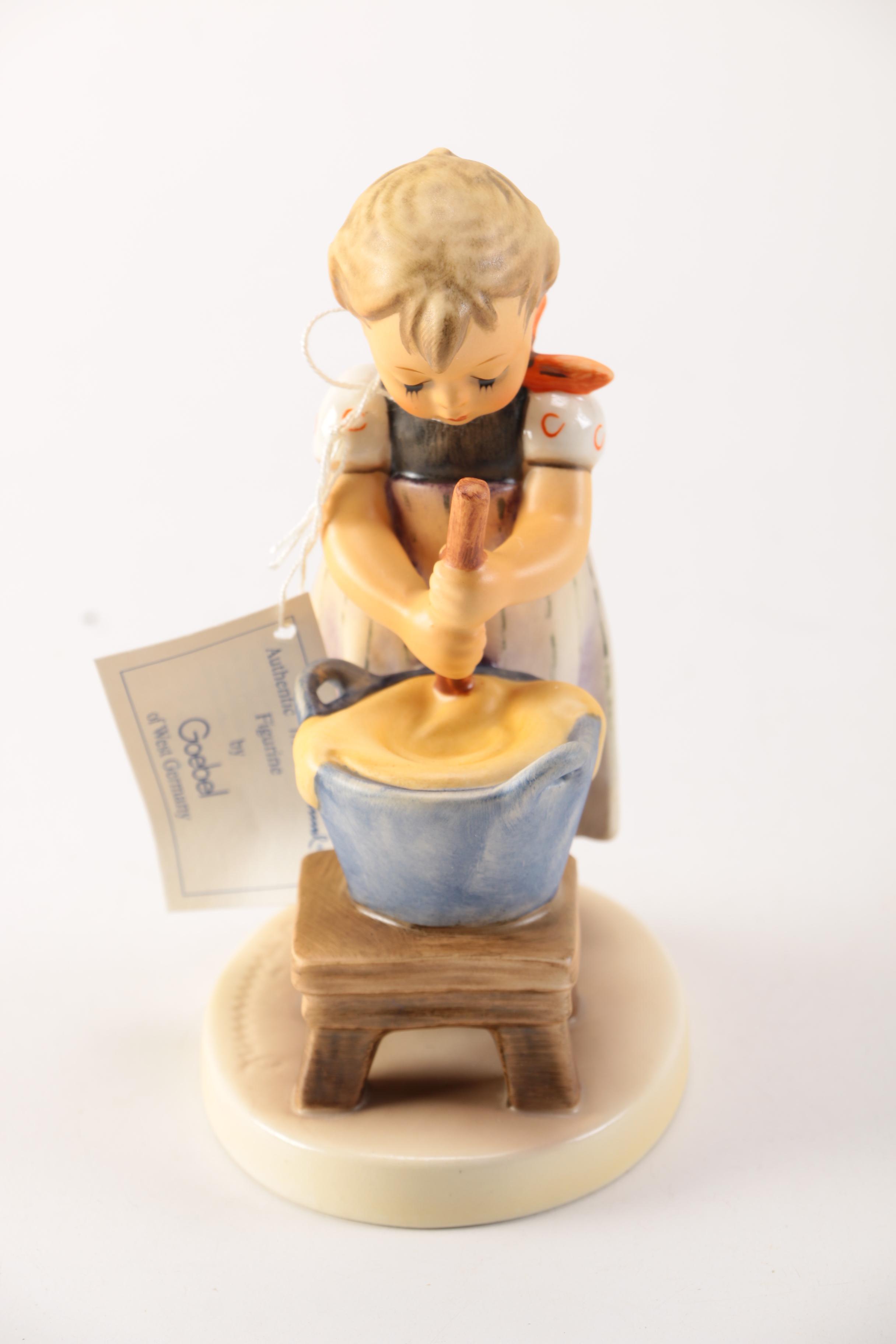 Goebel Hummel Porcelain Figurine of Baking Girl "Baking Day"