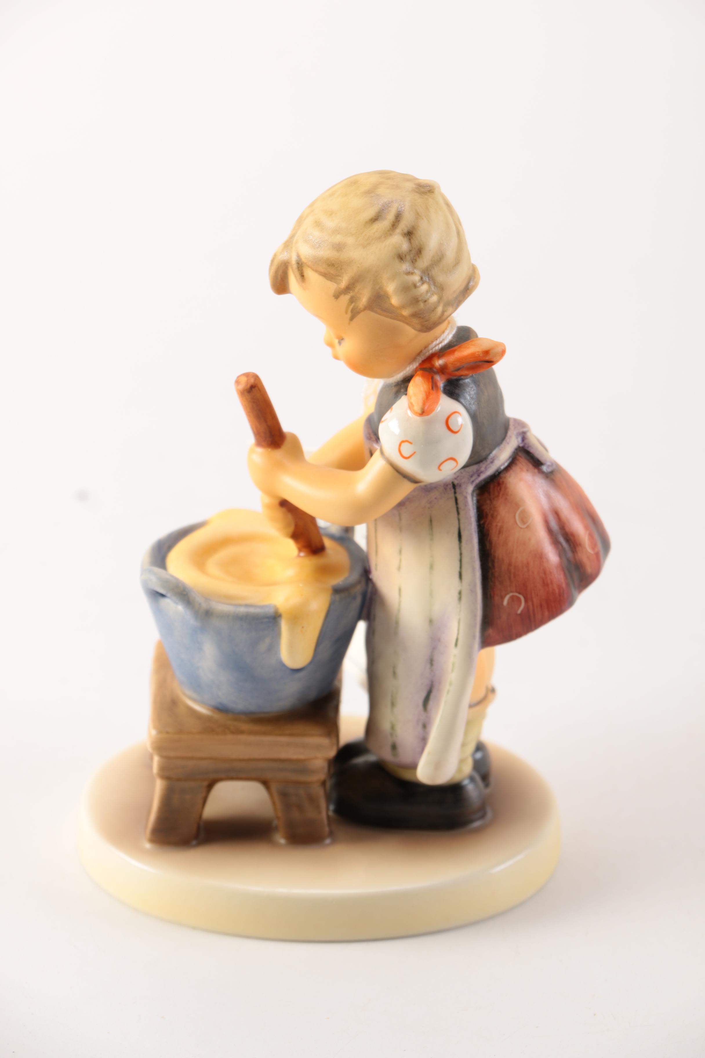 Goebel Hummel Porcelain Figurine of Baking Girl "Baking Day"