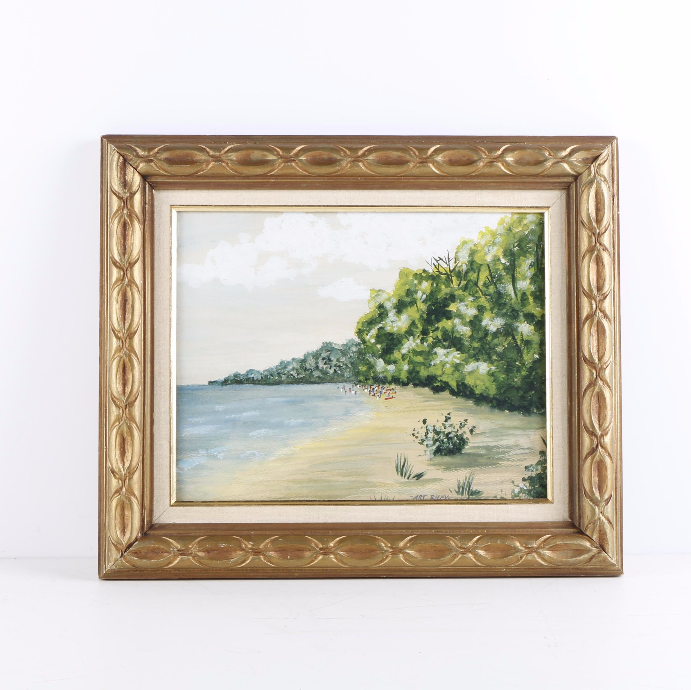 Art Riley Watercolor Painting "California"