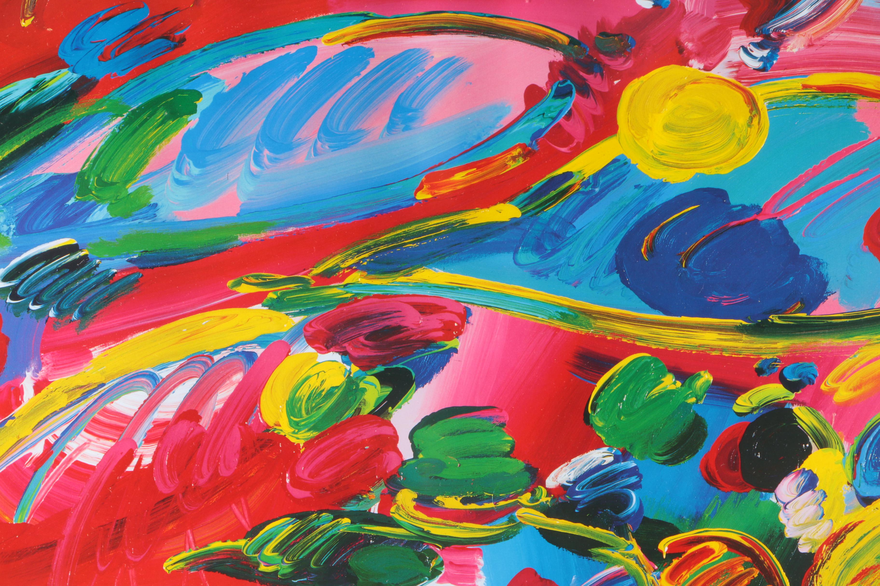 Peter Max Offset Lithograph After "Blushing Beauty"