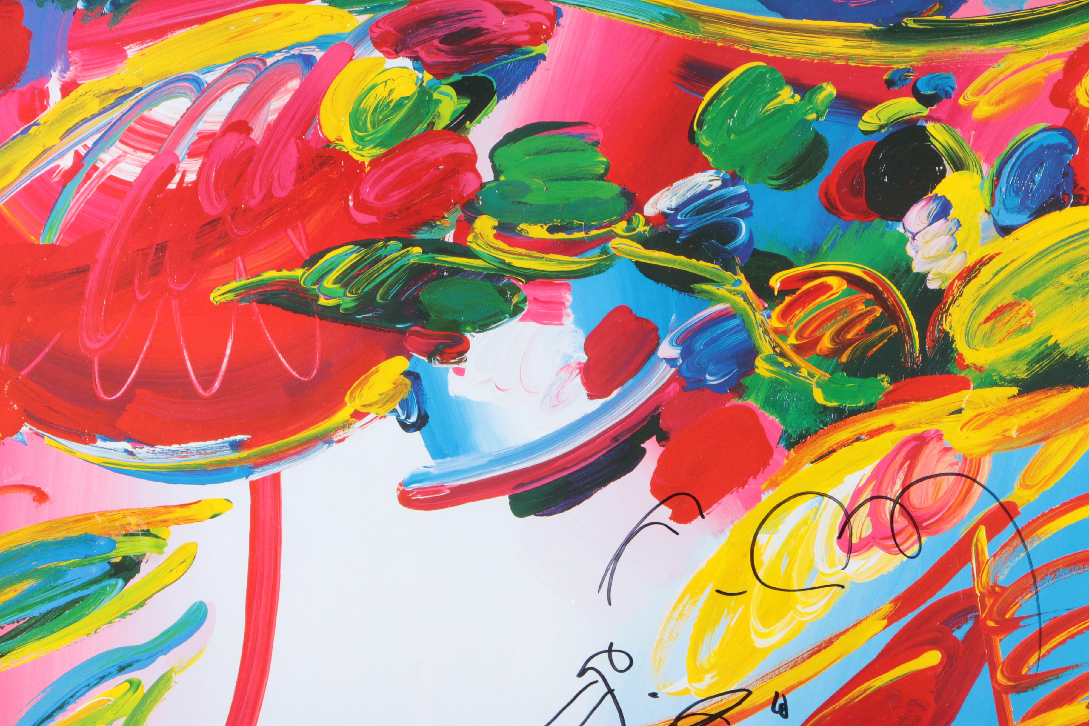 Peter Max Offset Lithograph After "Blushing Beauty"