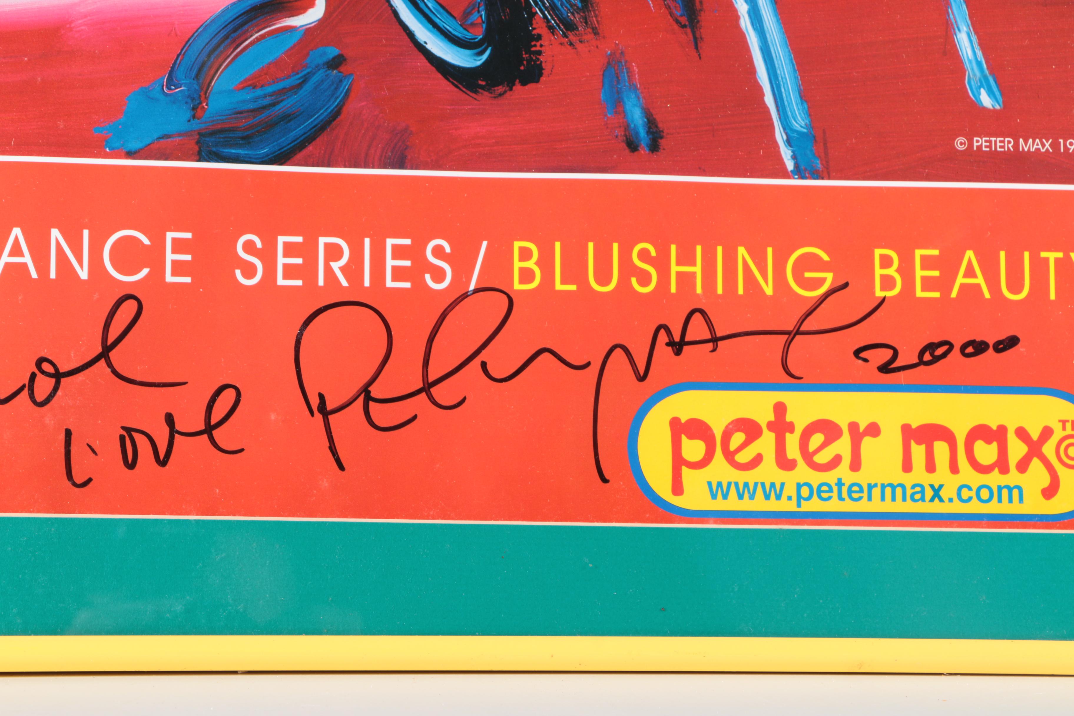 Peter Max Offset Lithograph After "Blushing Beauty"