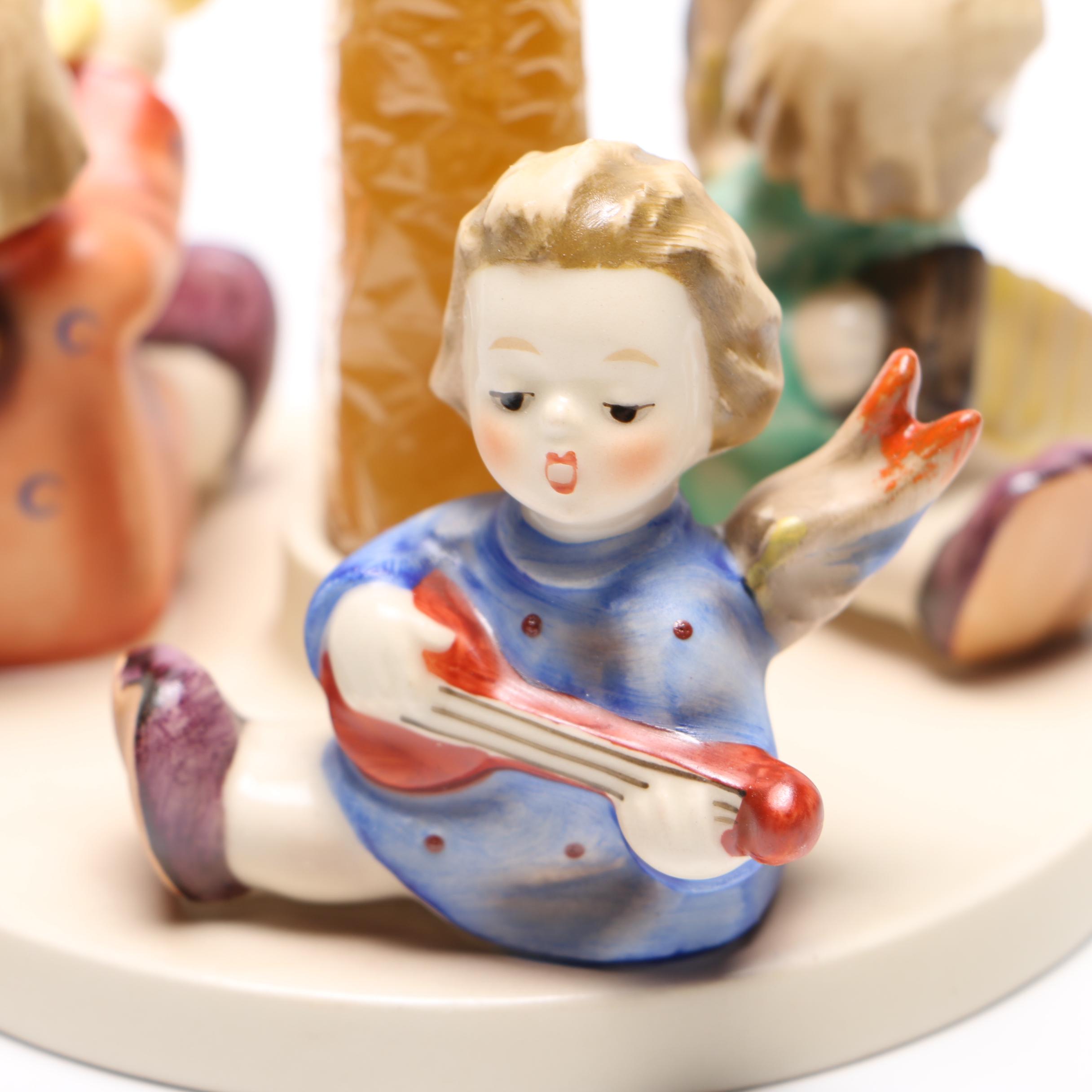 Hummel Goebel "Herald Angels Candlestick" Ceramic Figurine