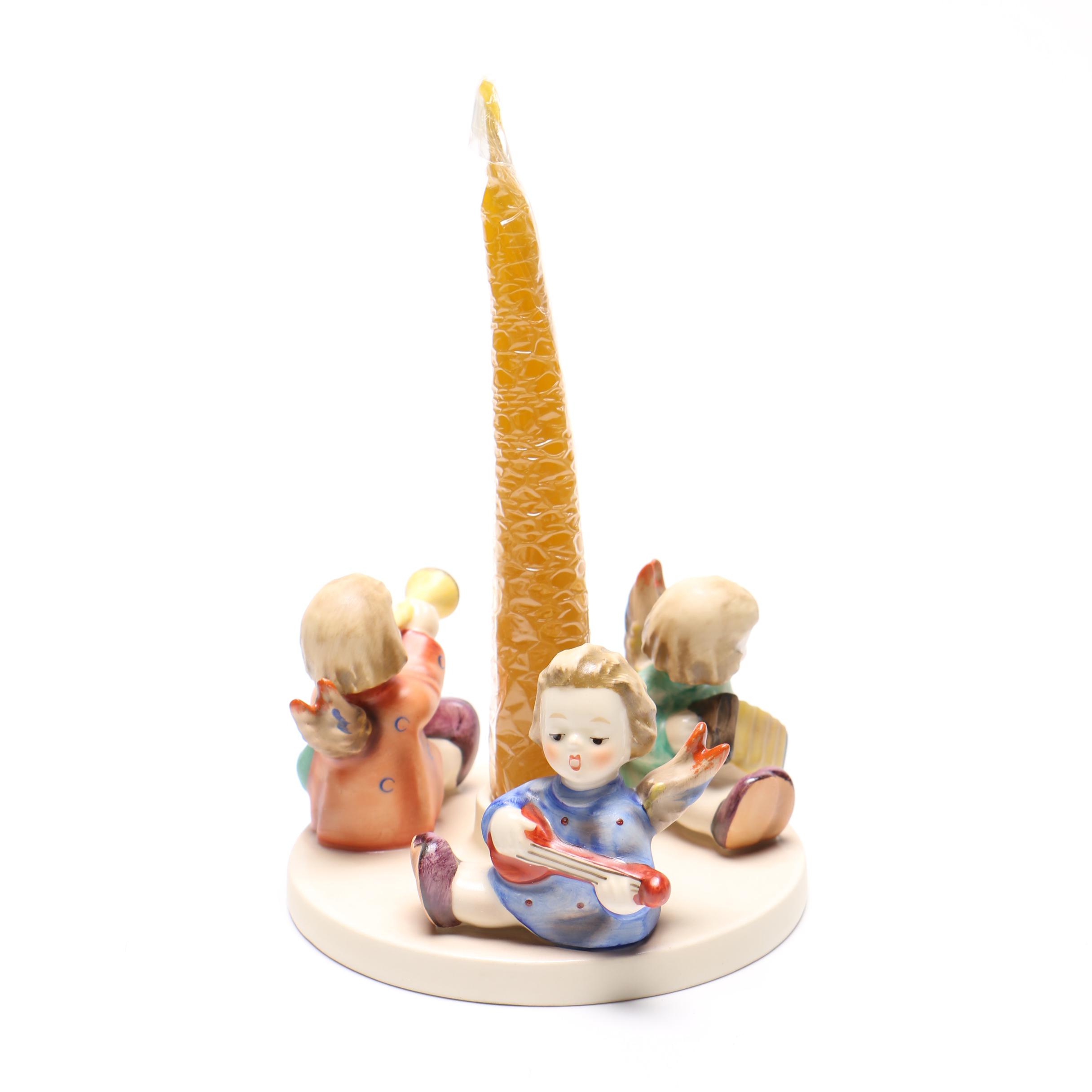 Hummel Goebel "Herald Angels Candlestick" Ceramic Figurine