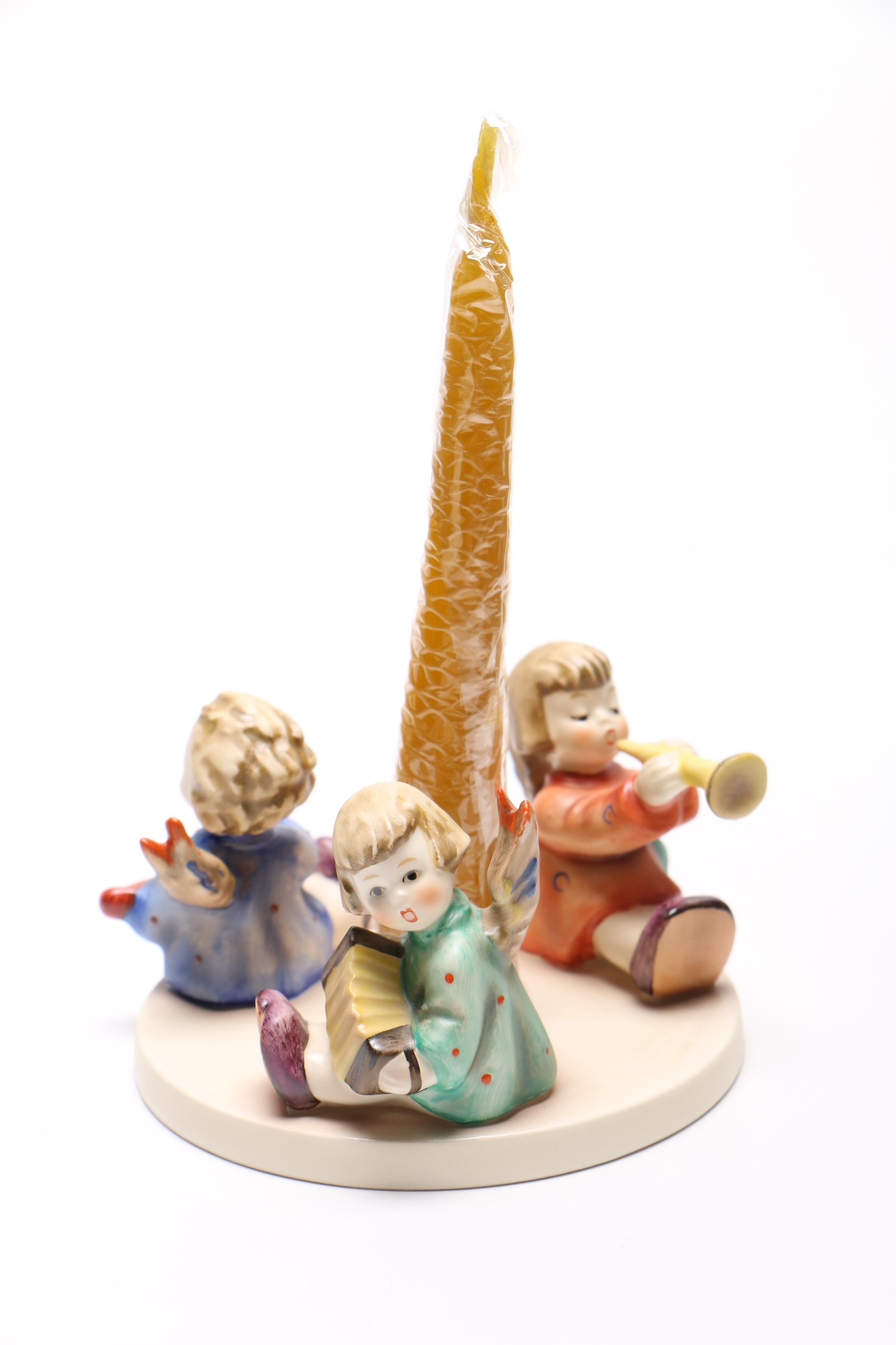 Hummel Goebel "Herald Angels Candlestick" Ceramic Figurine