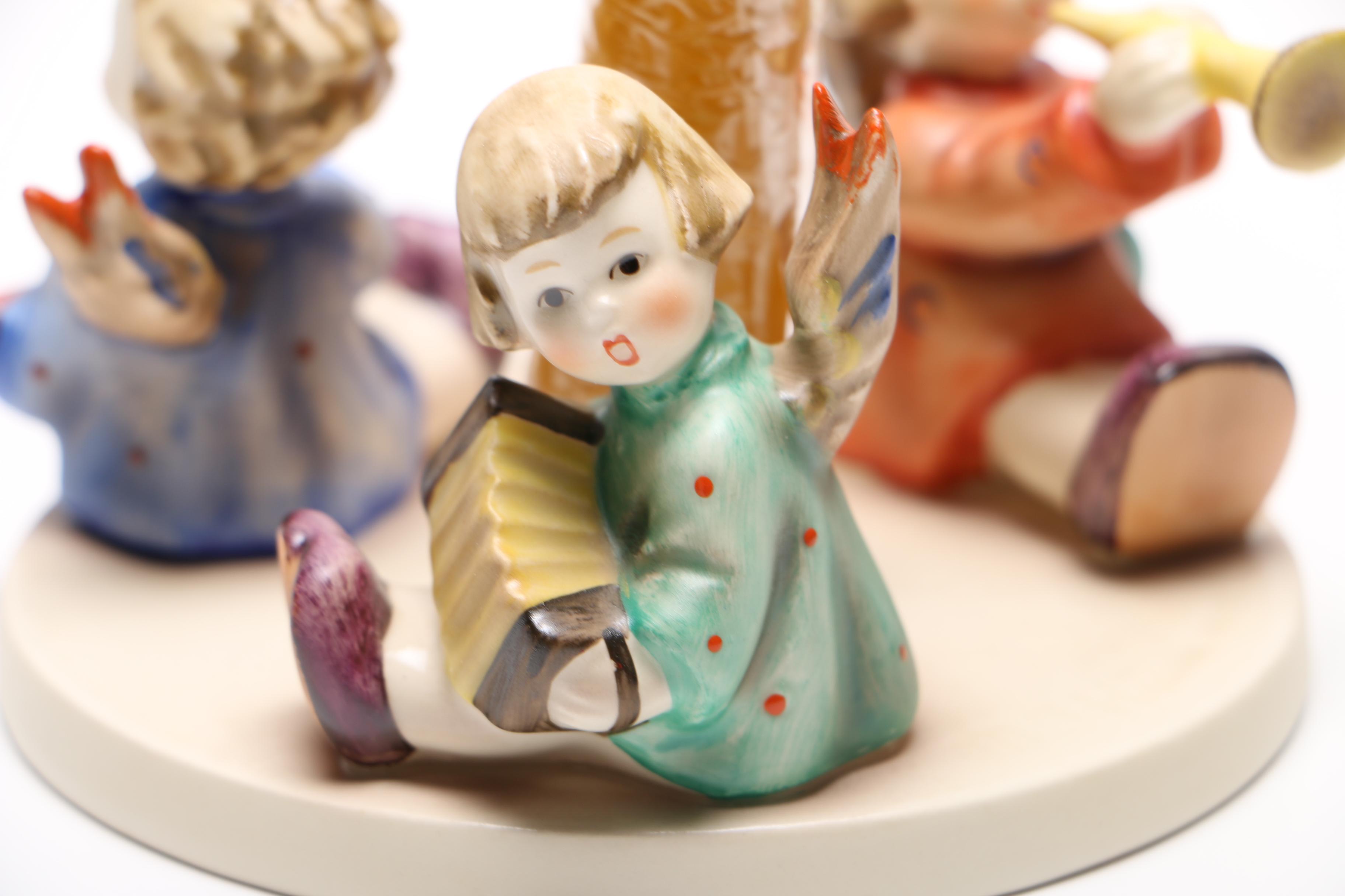Hummel Goebel "Herald Angels Candlestick" Ceramic Figurine