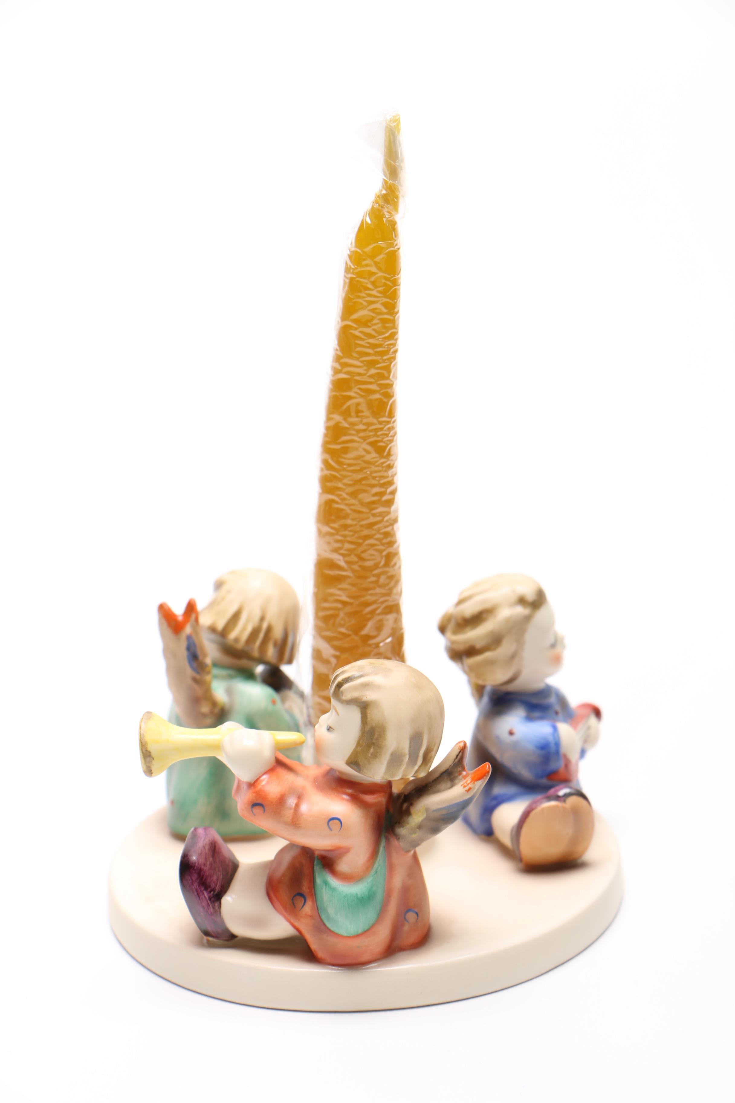 Hummel Goebel "Herald Angels Candlestick" Ceramic Figurine