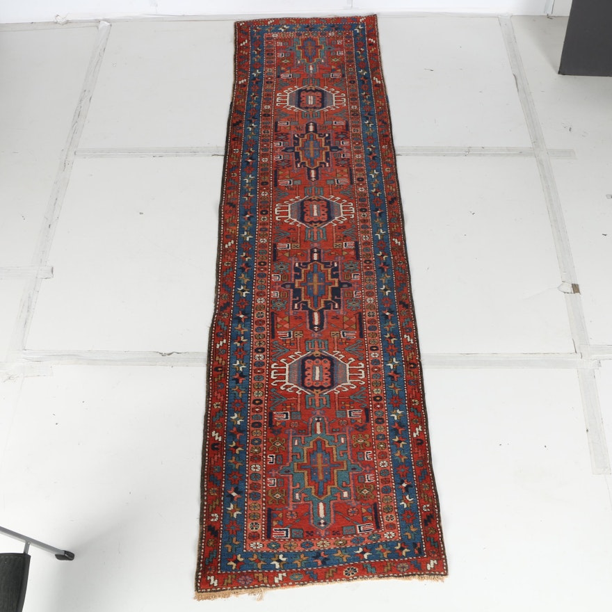 Hand-Knotted Karaja Wool Carpet Runner