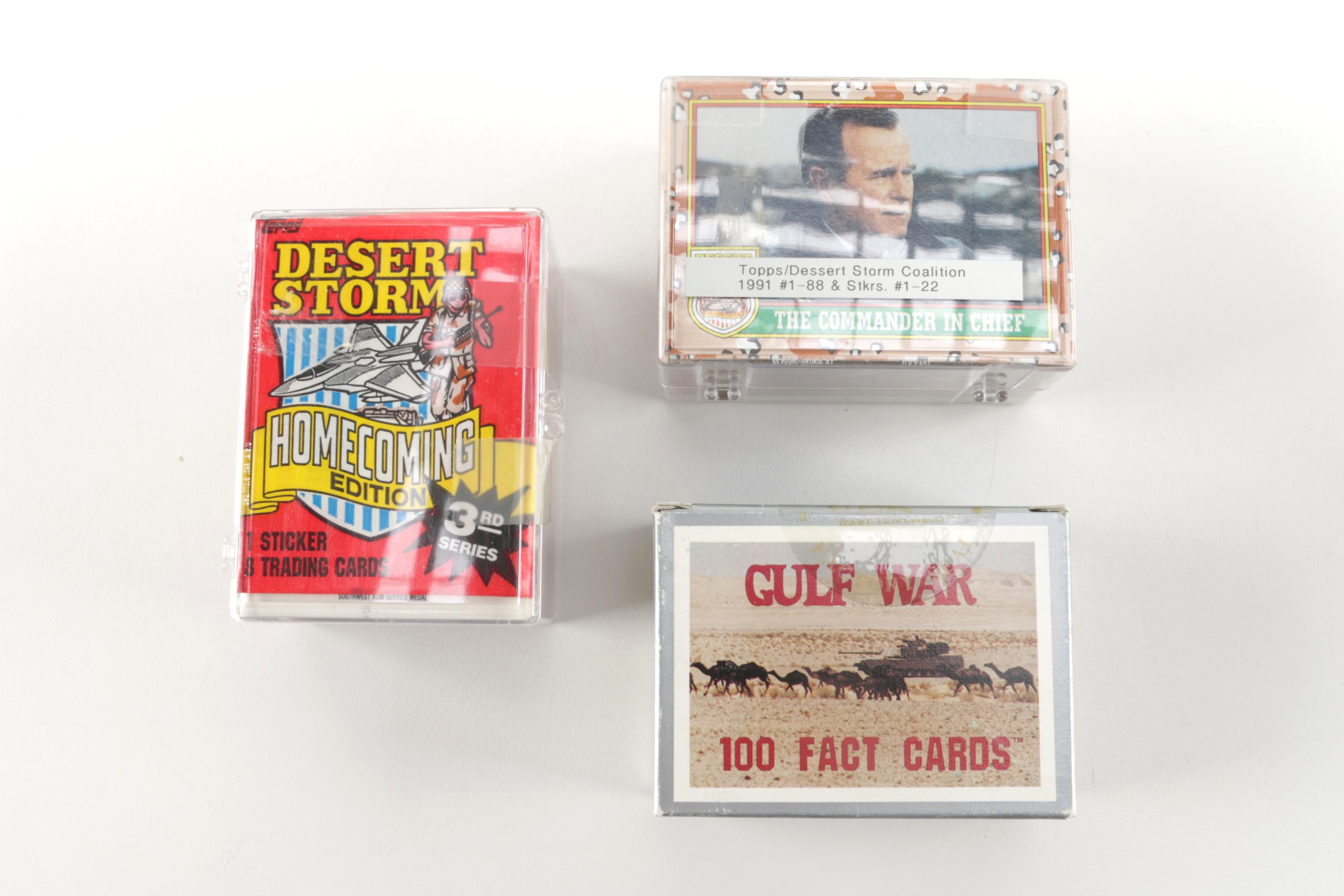 Assortment of Military Campaign Trading Cards