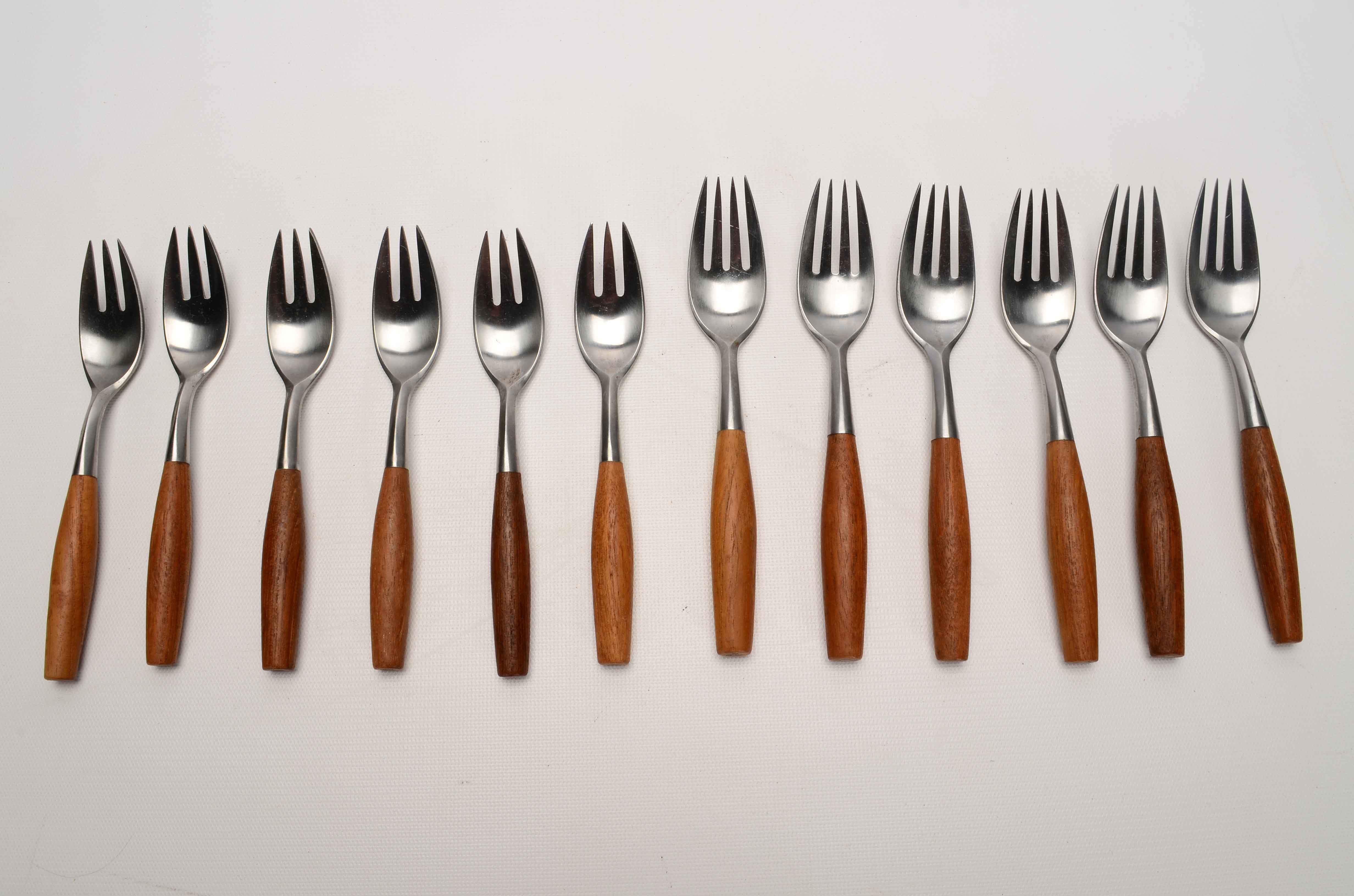 Mid-Century Dansk "Fjord" 6-Piece Flatware Set