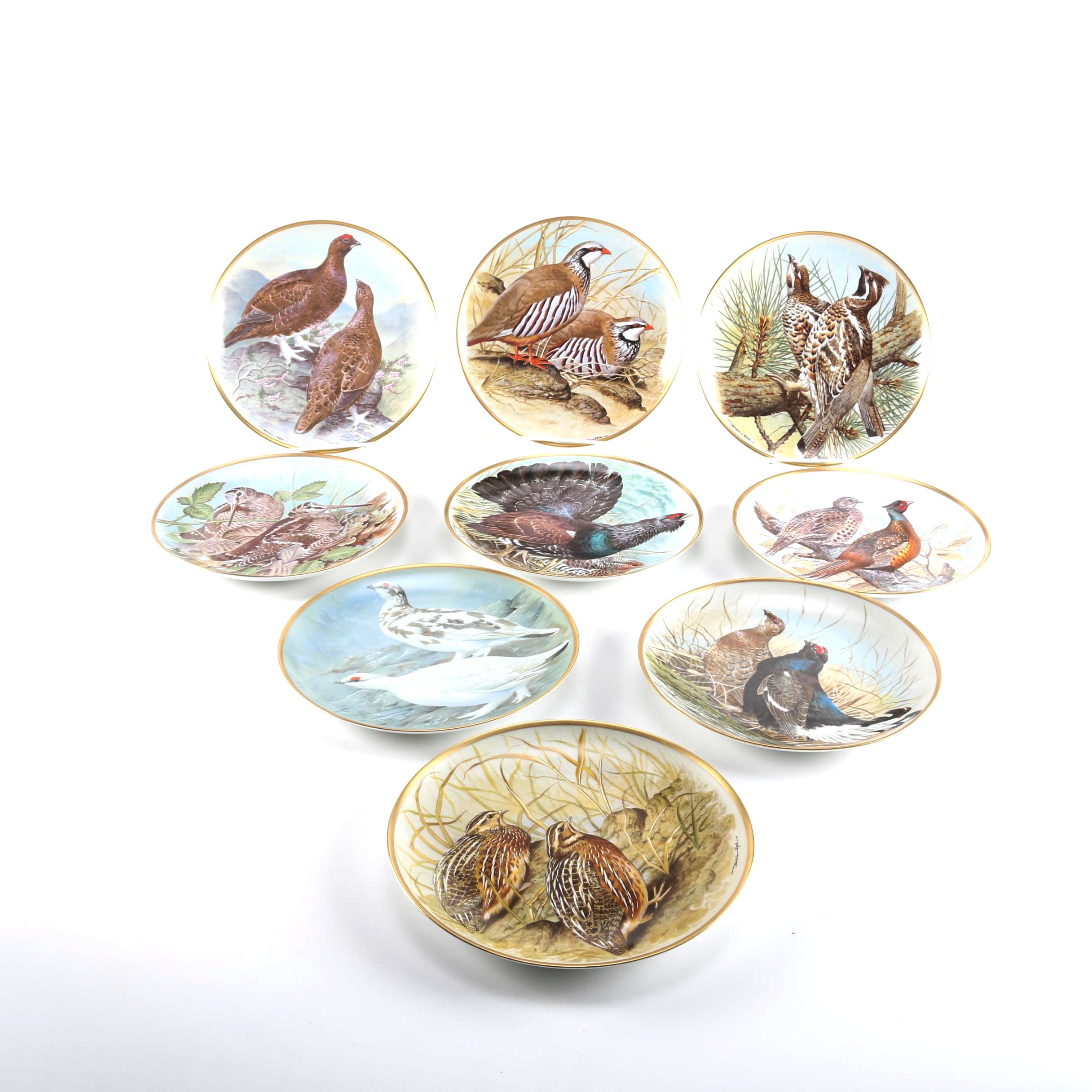 "Game Birds of the World" Limoges Porcelain Plates