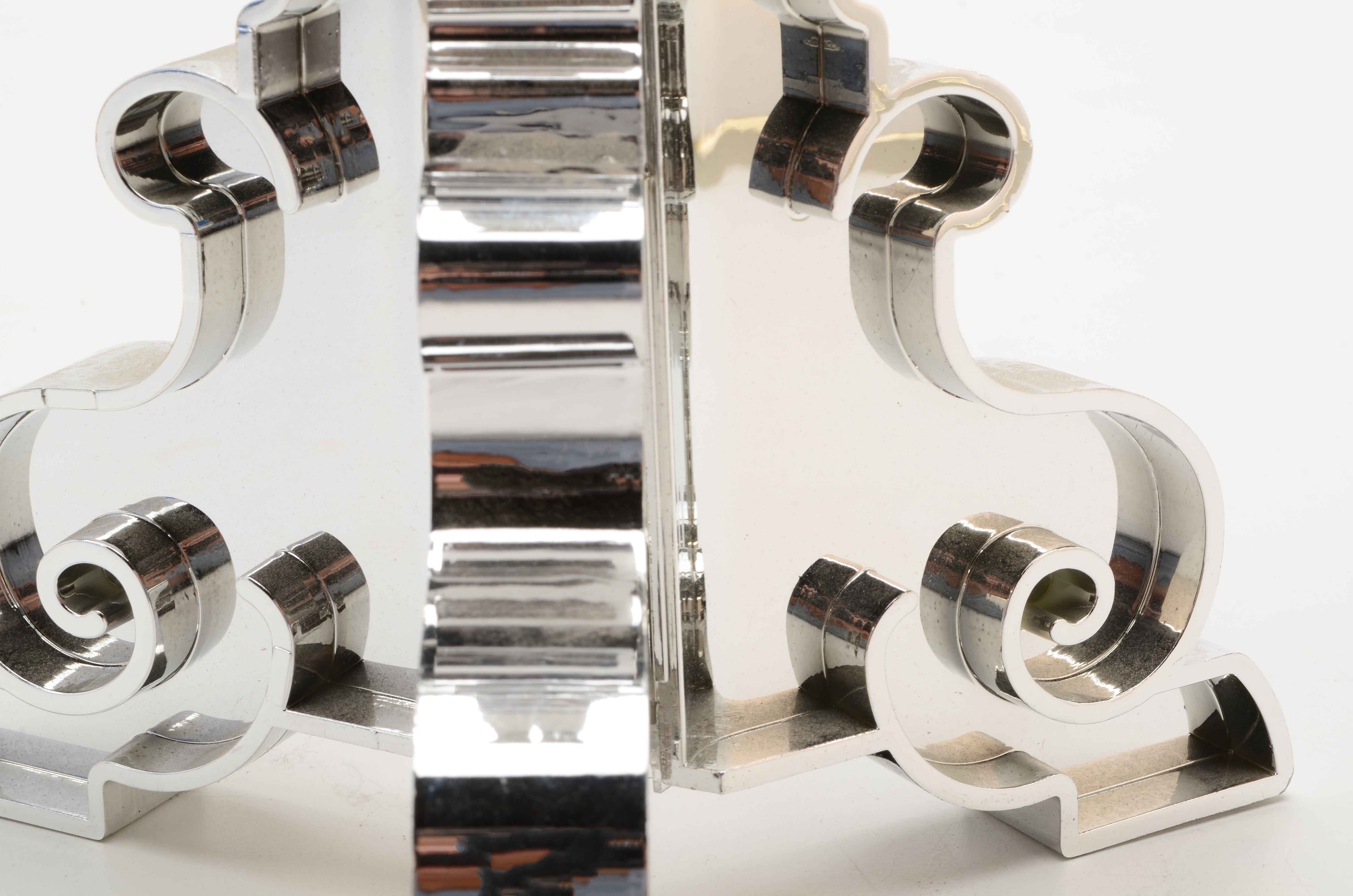 Chromed Plastic Table Lamp