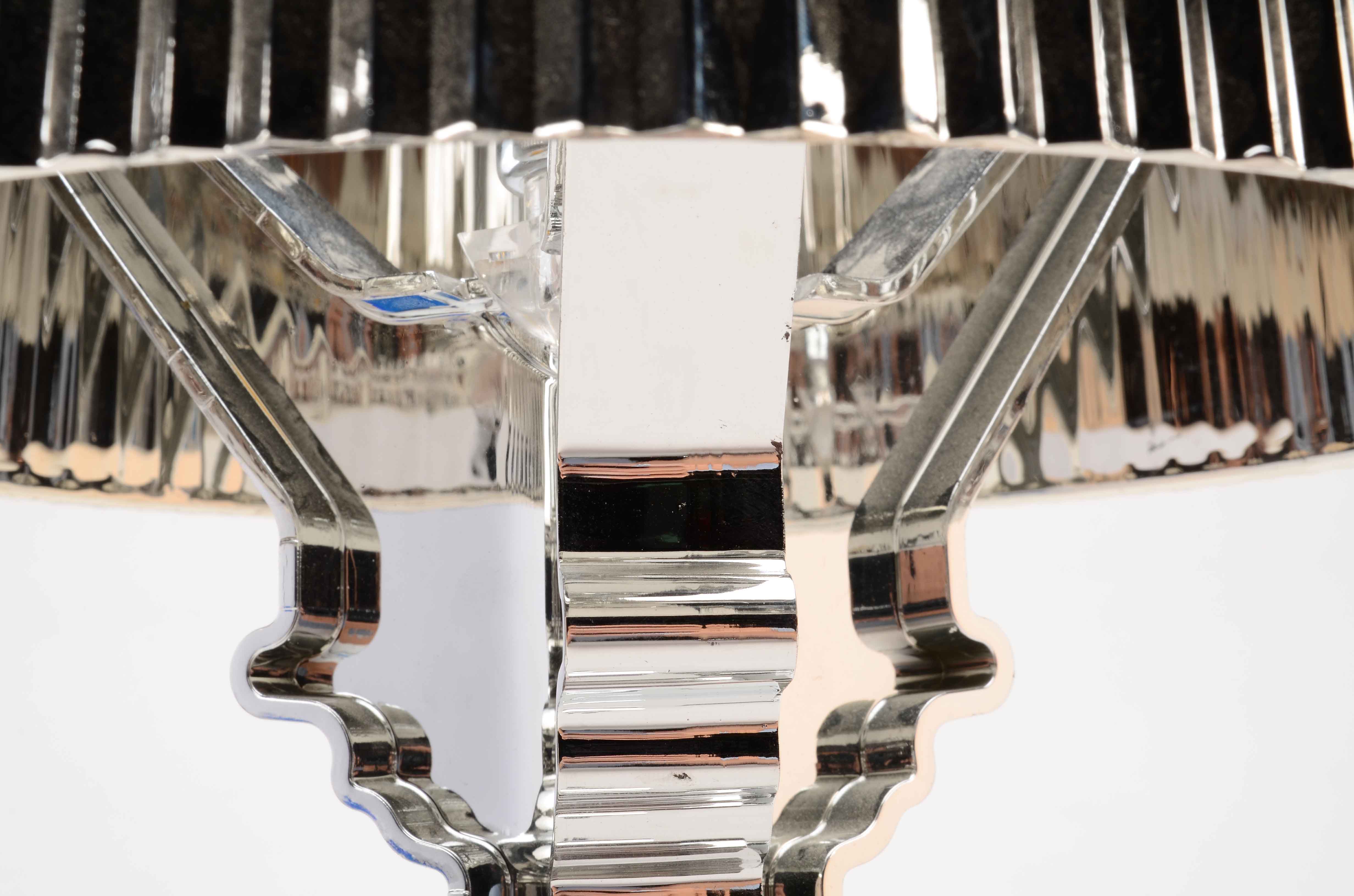 Chromed Plastic Table Lamp