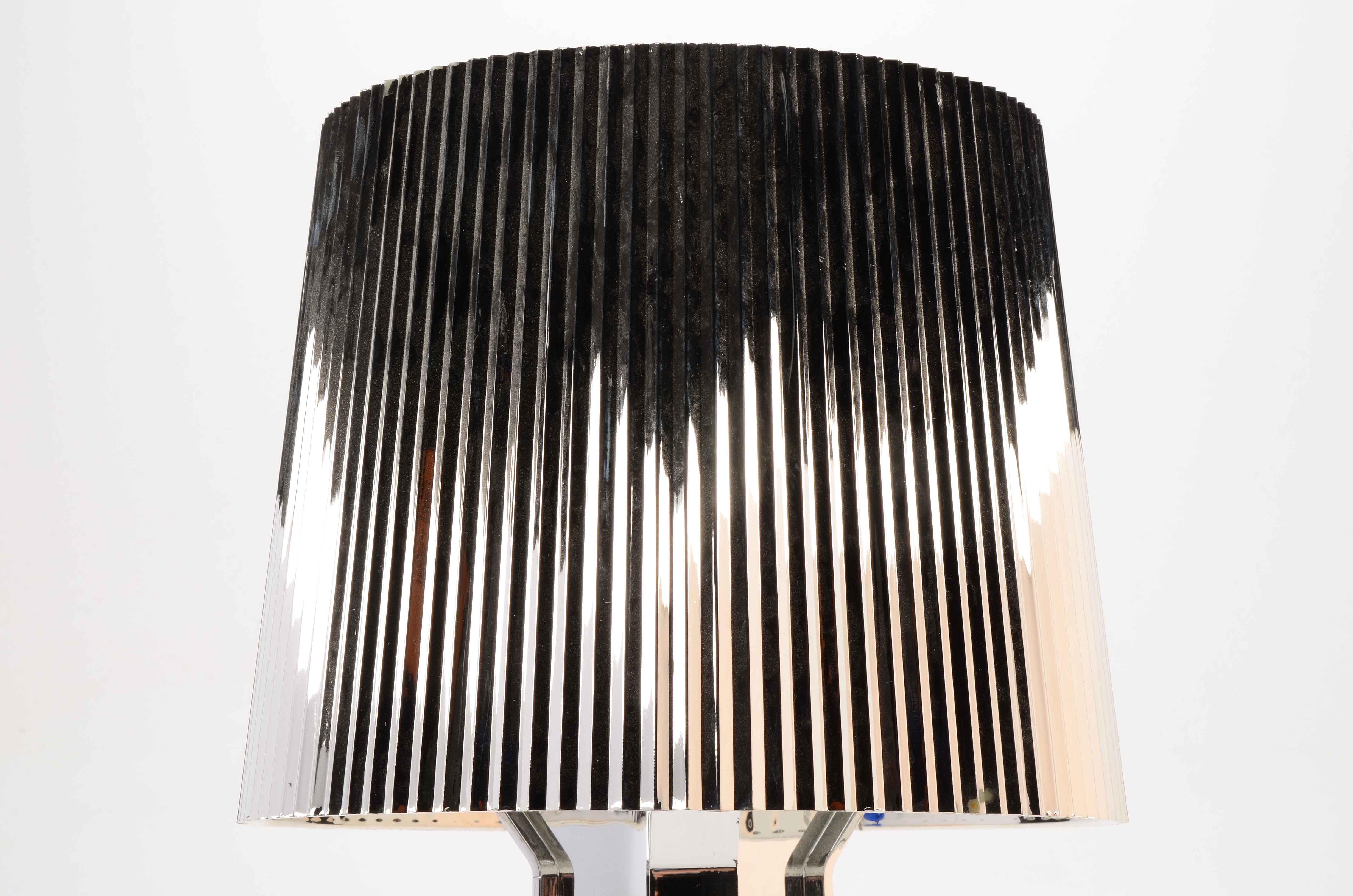 Chromed Plastic Table Lamp
