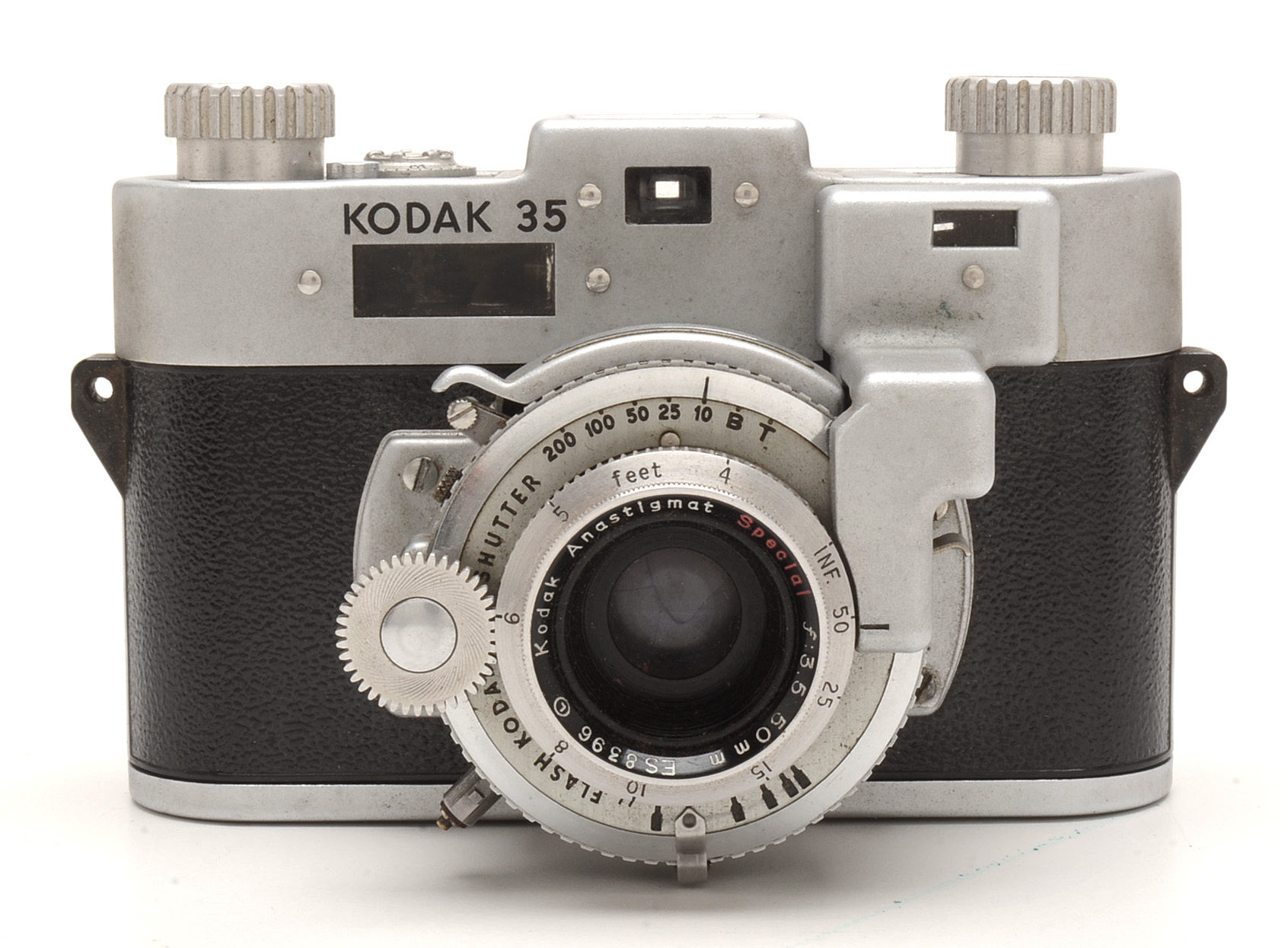 Kodak 35 Rangefinder Camera and Film Developing Tanks
