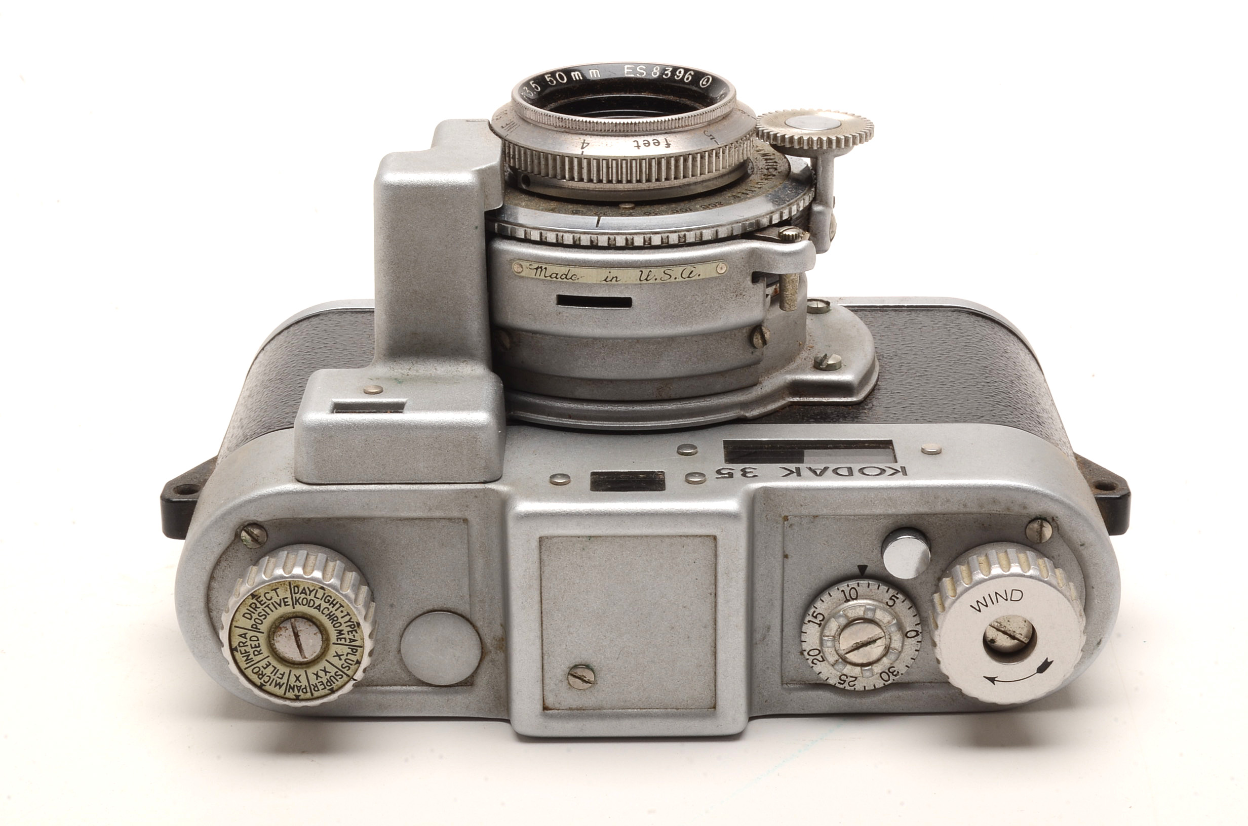 Kodak 35 Rangefinder Camera and Film Developing Tanks