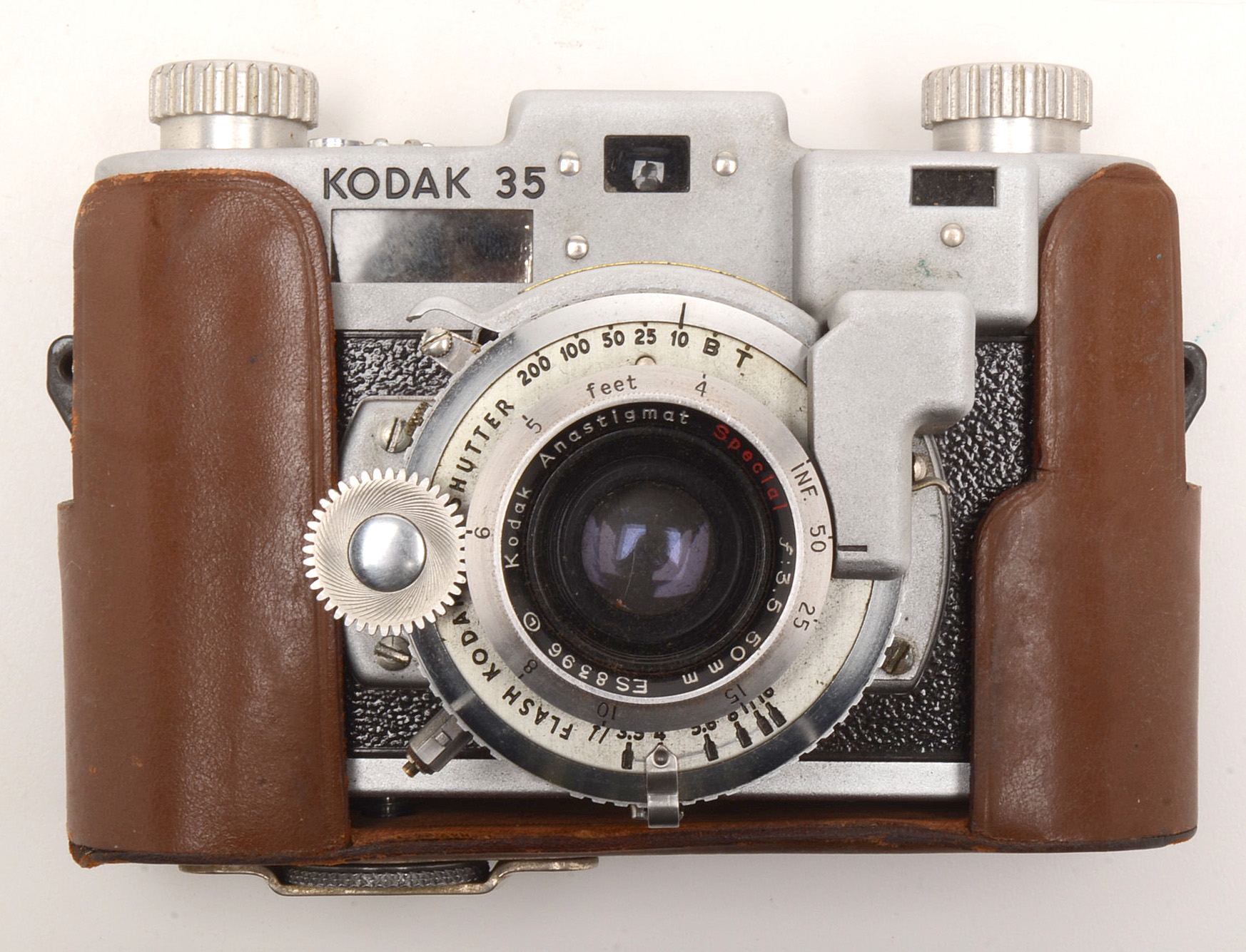 Kodak 35 Rangefinder Camera and Film Developing Tanks