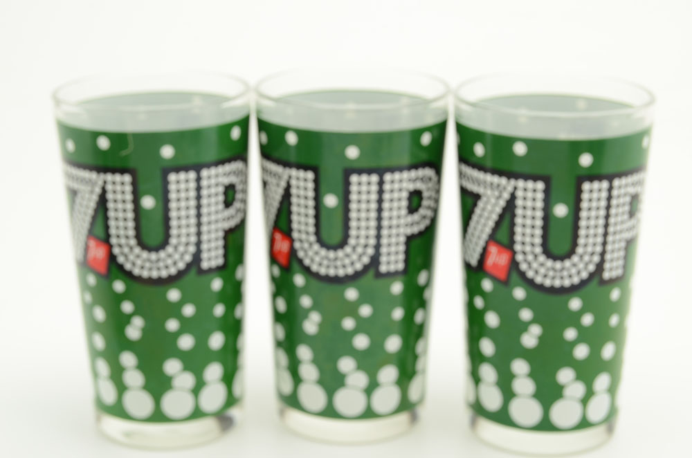 Set of Vintage 7UP Glasses