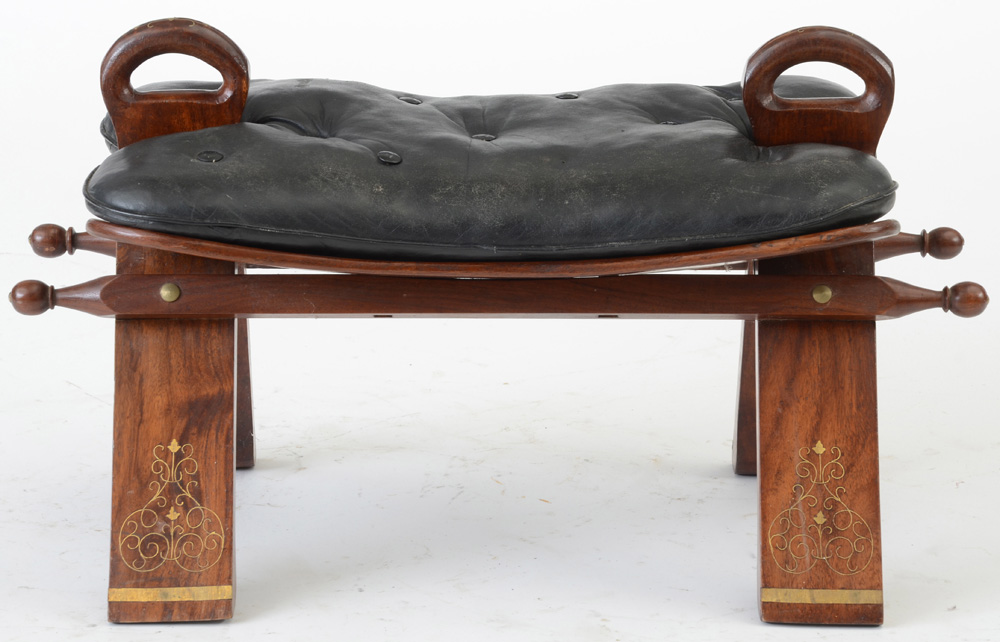 Vintage Moroccan Camel Saddle Stool