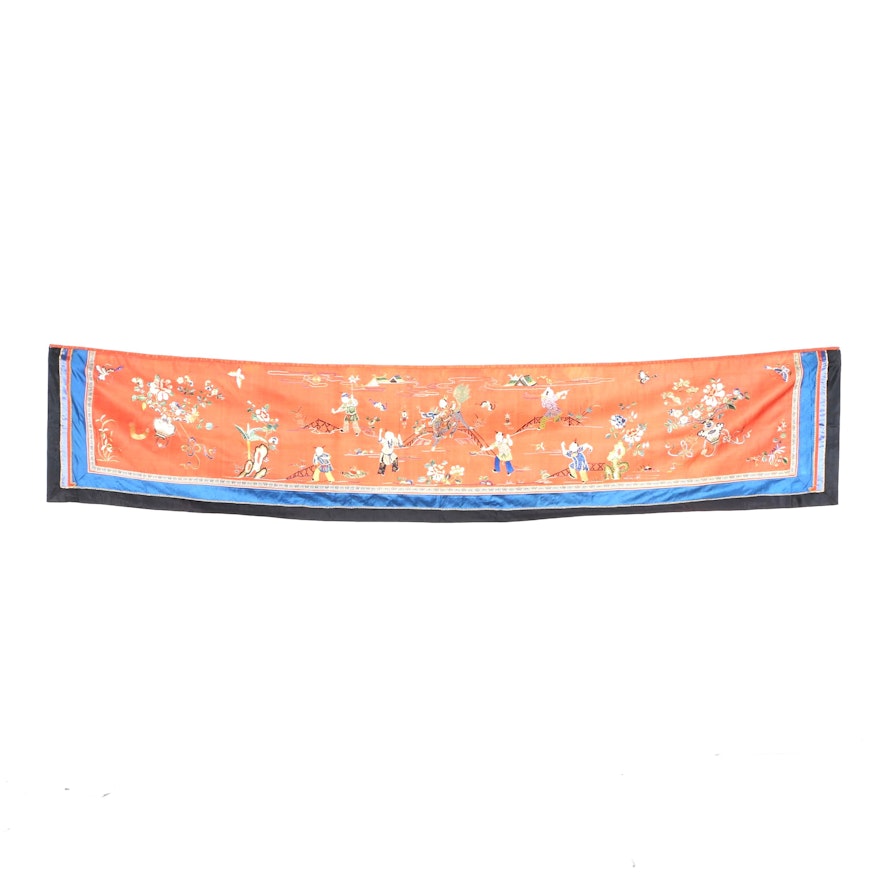 Chinese Embroidered Wall Hanging