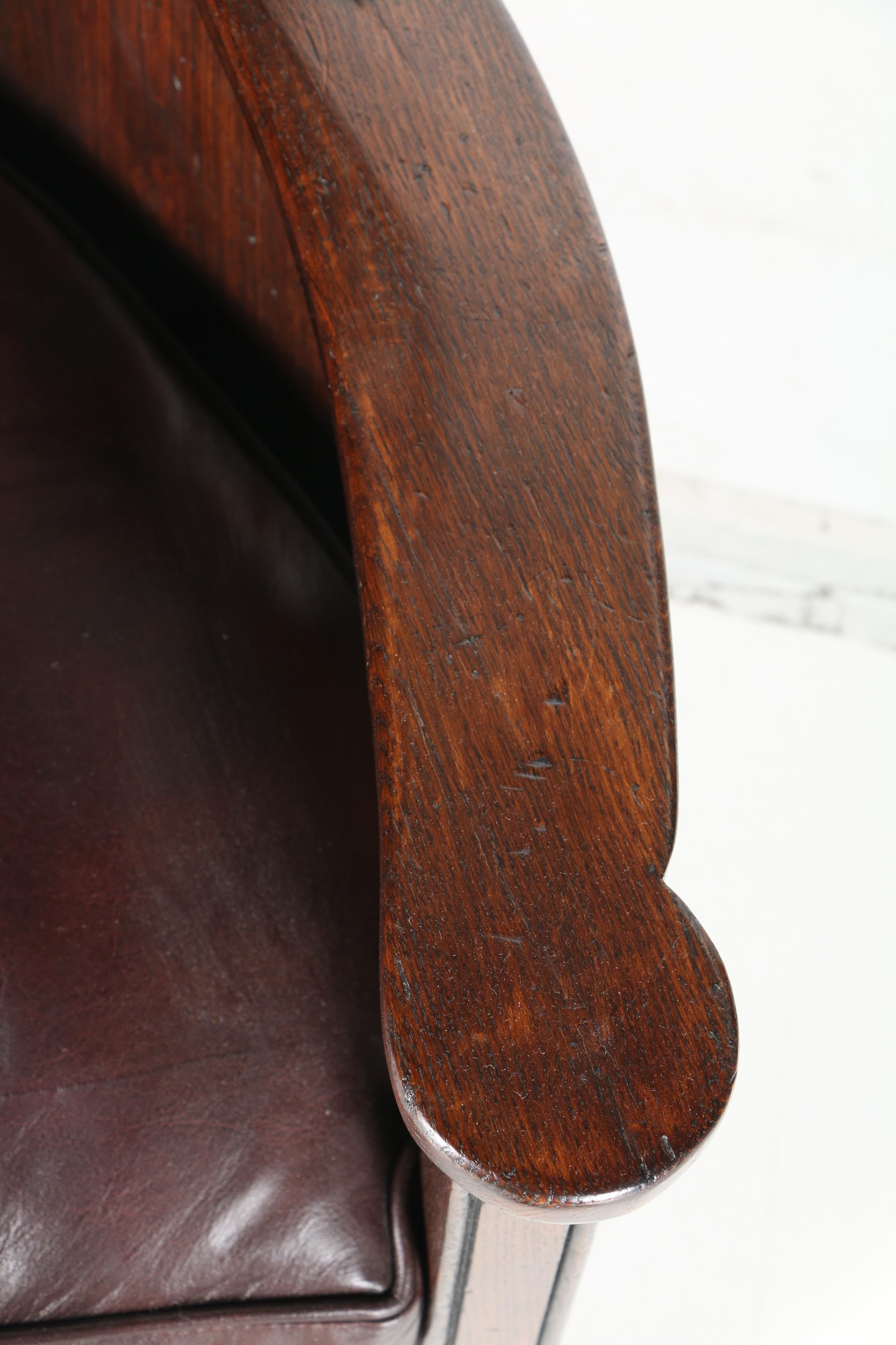 Vintage Walnut Corner Armchair with Storage