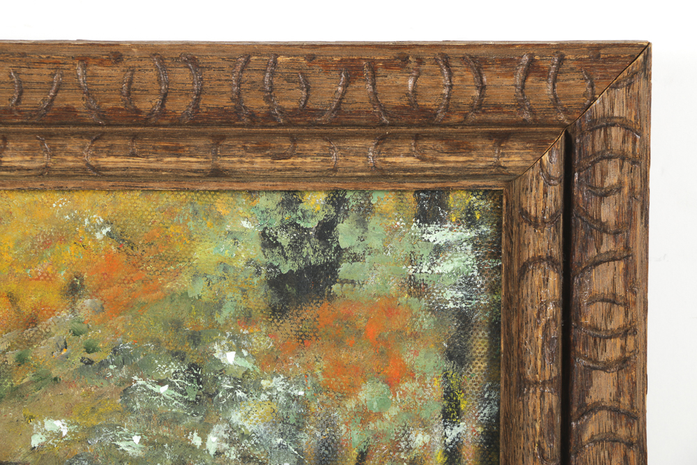 James Litz Oil Painting on Canvas Parisian Figural Landscape