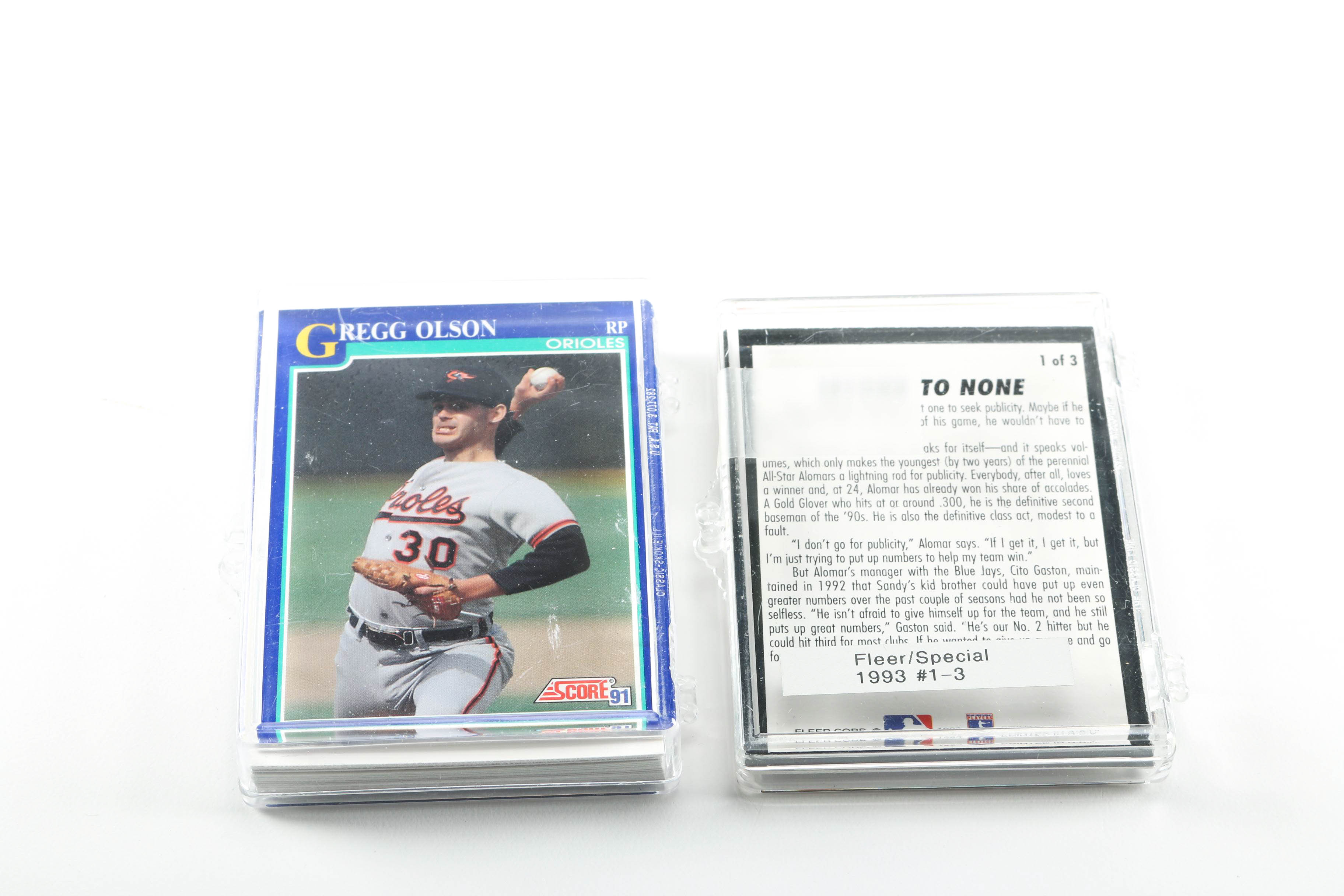 Assortment of 1980s and 1990s Baseball Cards