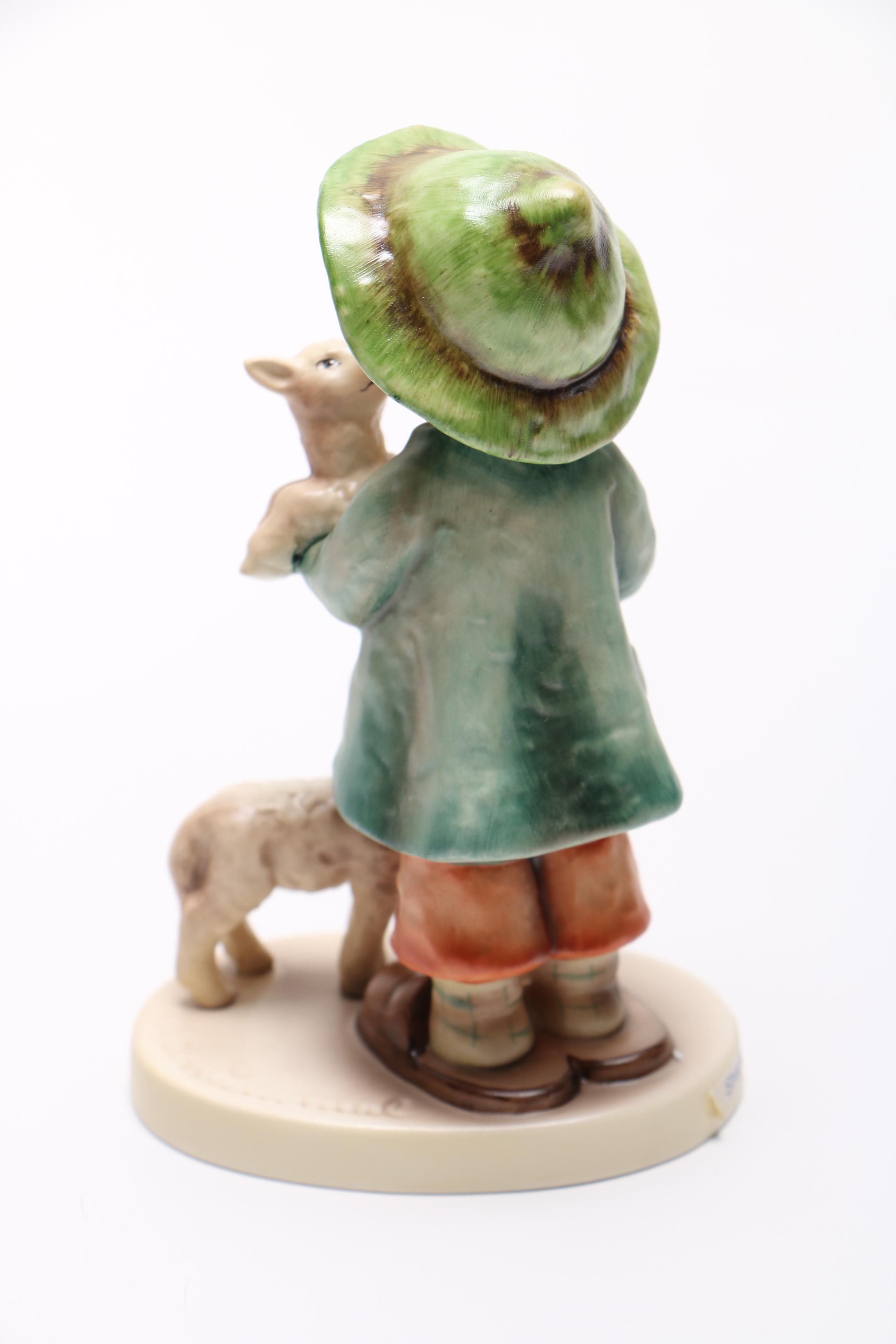 Boy Carrying Sheep Ceramic Hummel Figurine