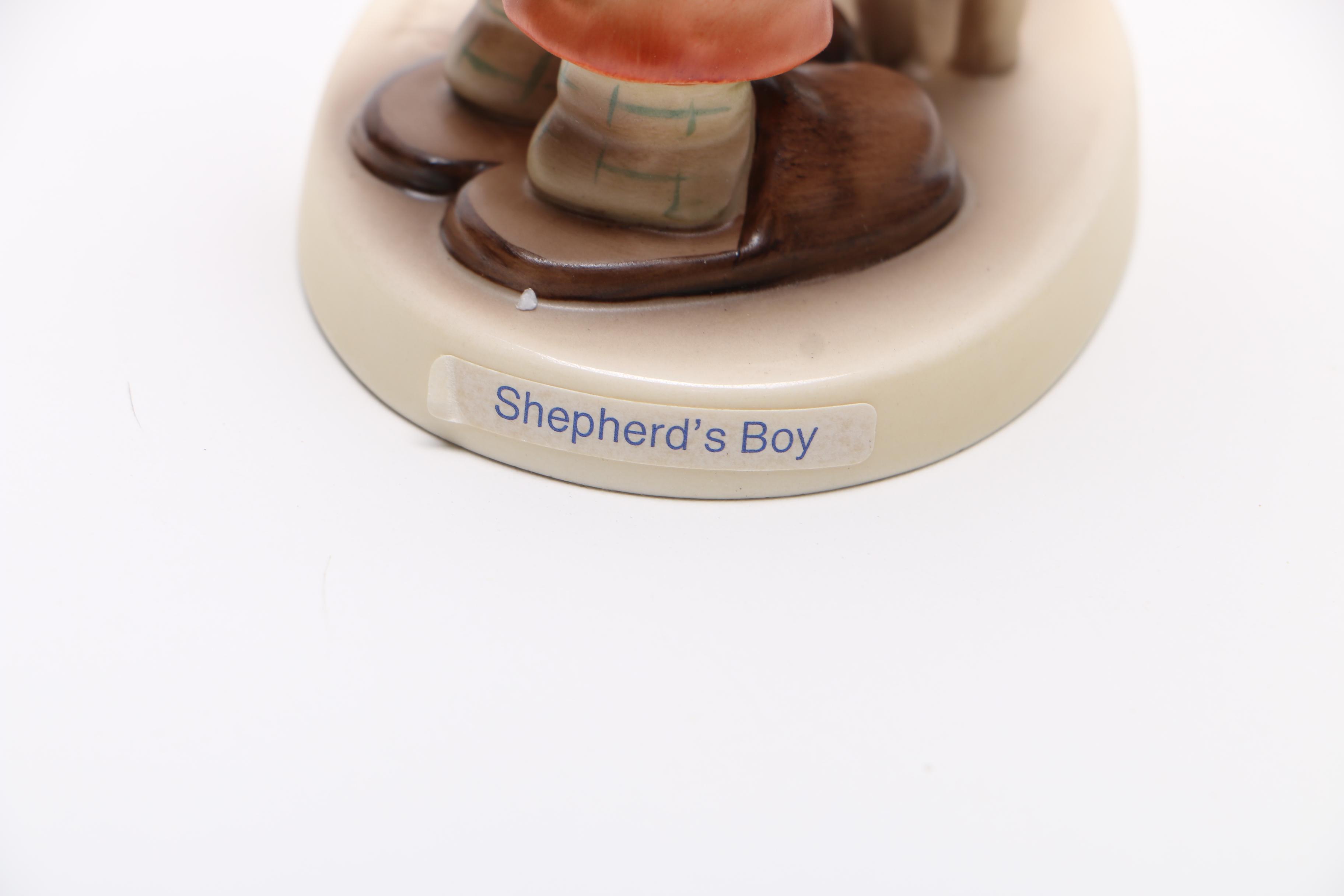 Boy Carrying Sheep Ceramic Hummel Figurine