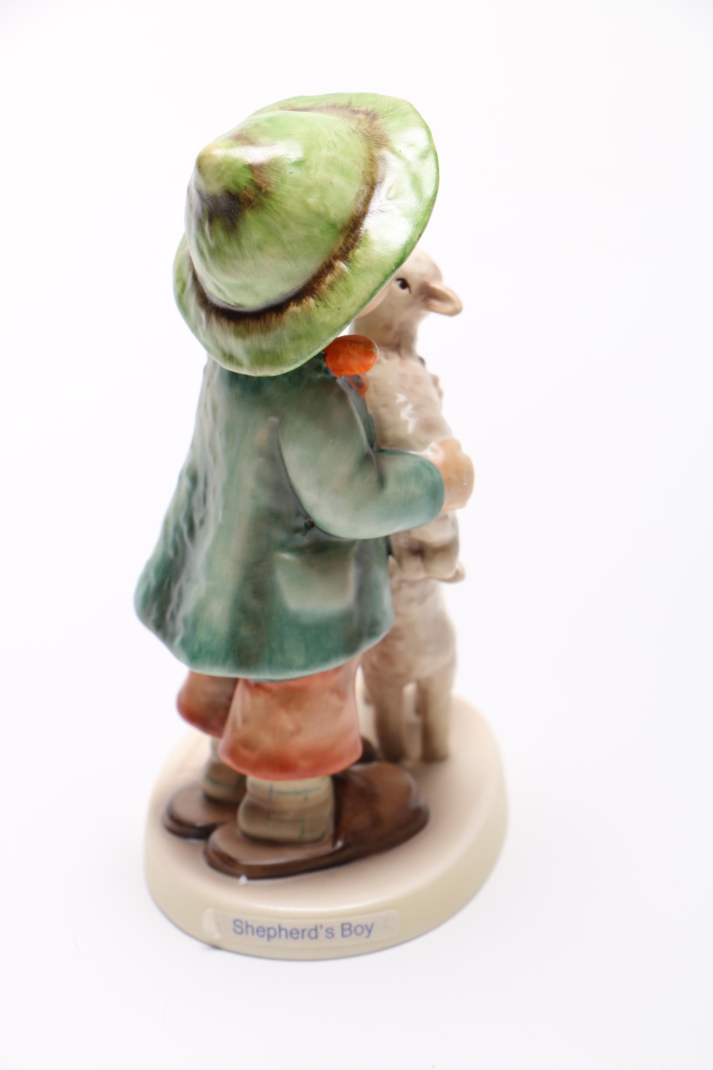 Boy Carrying Sheep Ceramic Hummel Figurine