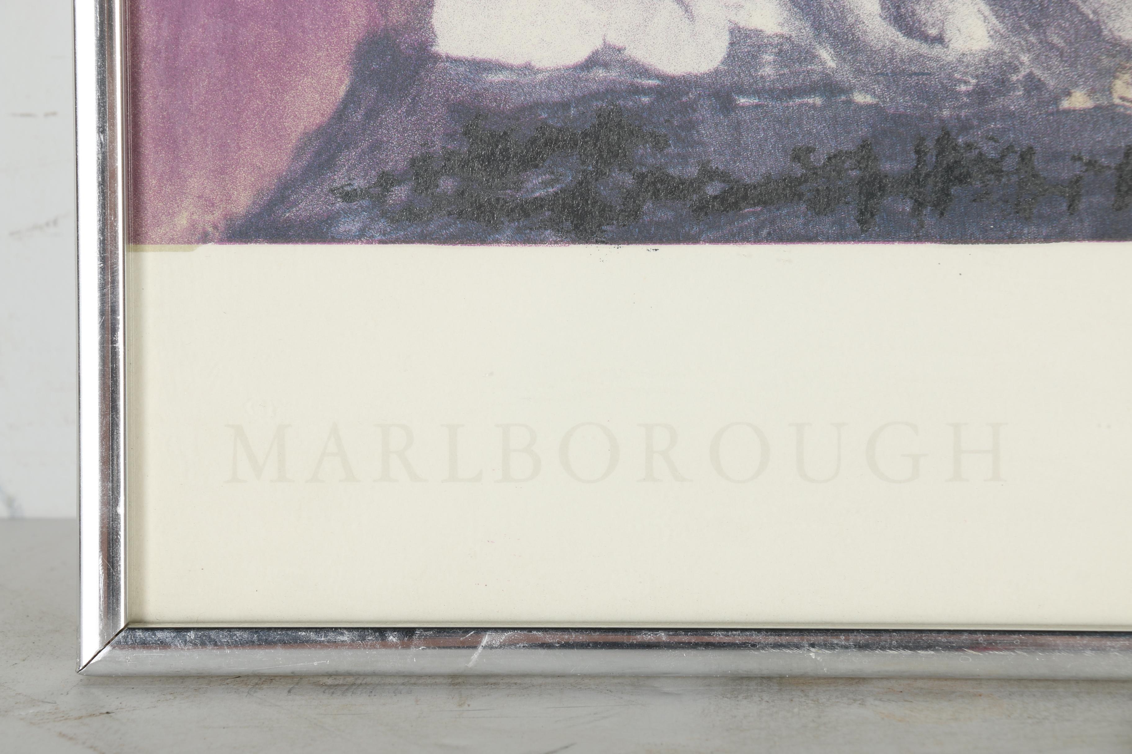 Limited Edition 1970 Lithograph Poster After Picasso's "Malborough: Galleria d'Arte Roma"