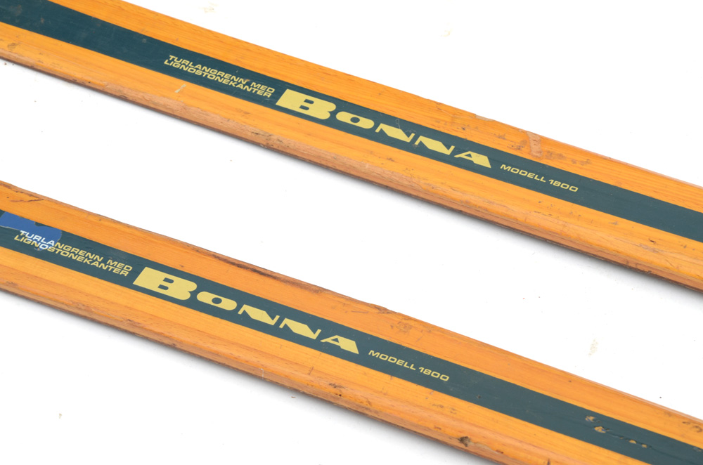 Vintage Wooden Cross Country Skis