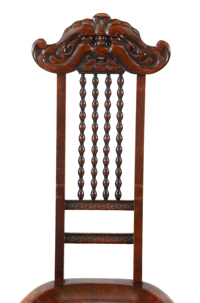 Carved "Northwind" or "Man of the Mountain" Side Chair
