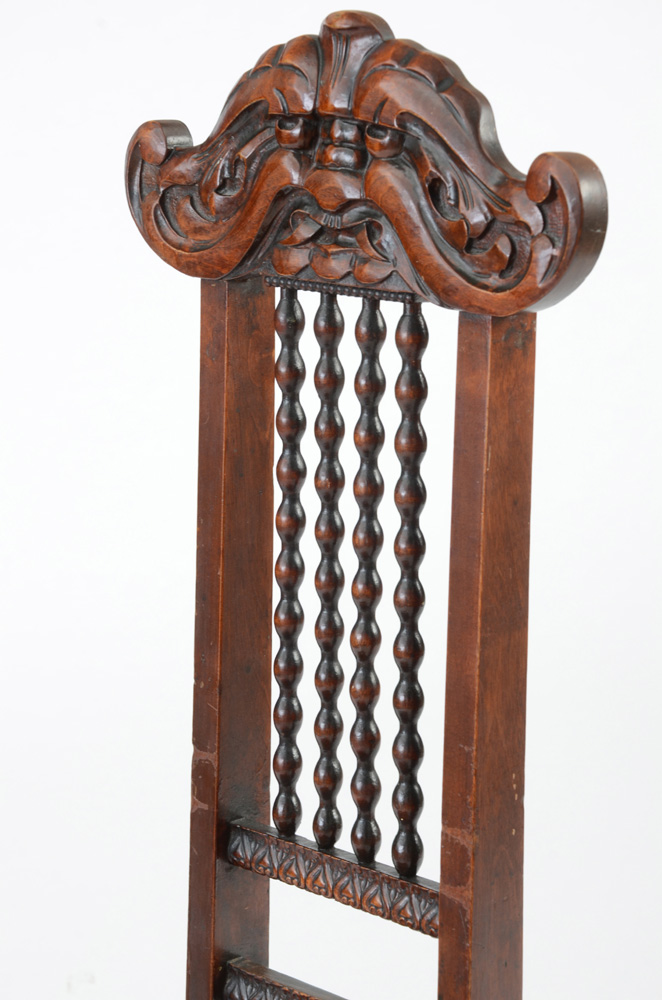 Carved "Northwind" or "Man of the Mountain" Side Chair