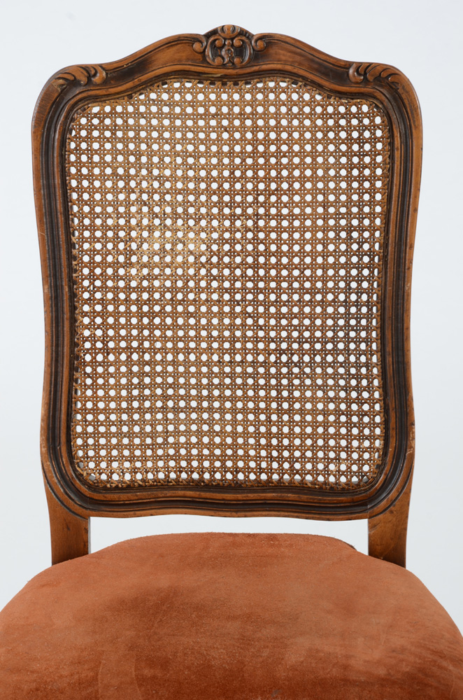 Italian Made Louis XV Style Cane Back Side Chair