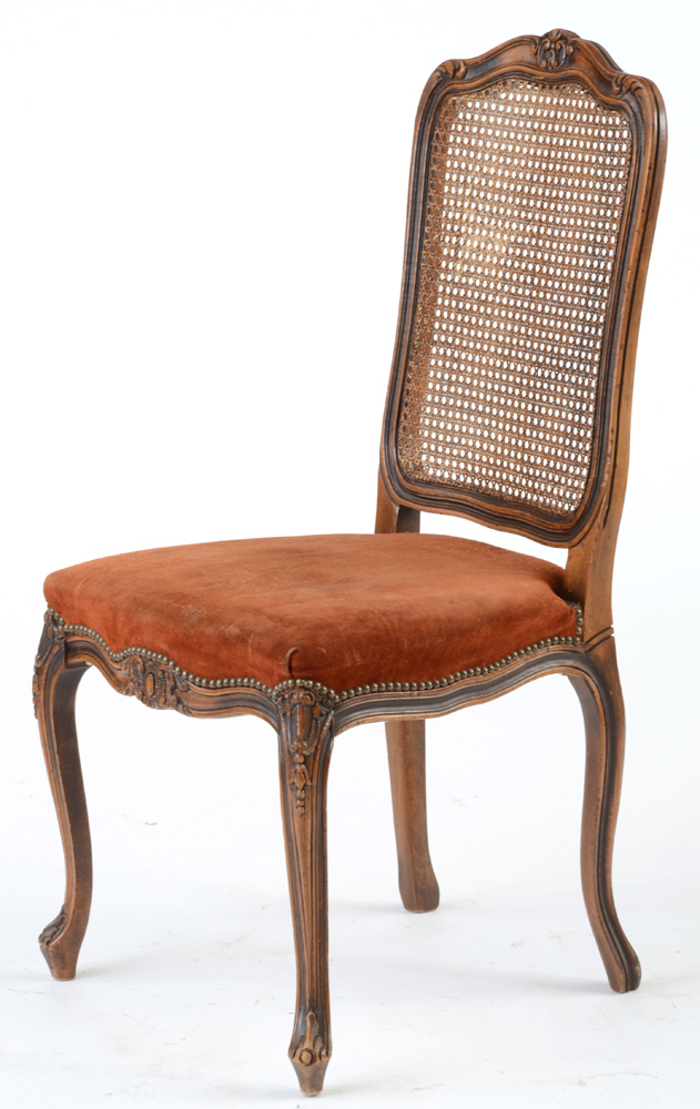 Italian Made Louis XV Style Cane Back Side Chair