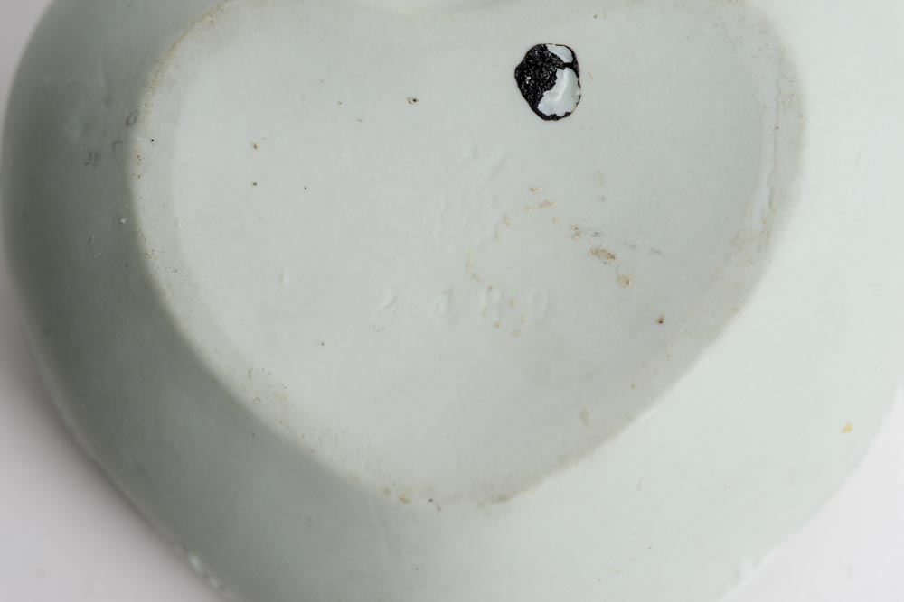 Pate-Sur-Pate Porcelain Heart Trinket Box