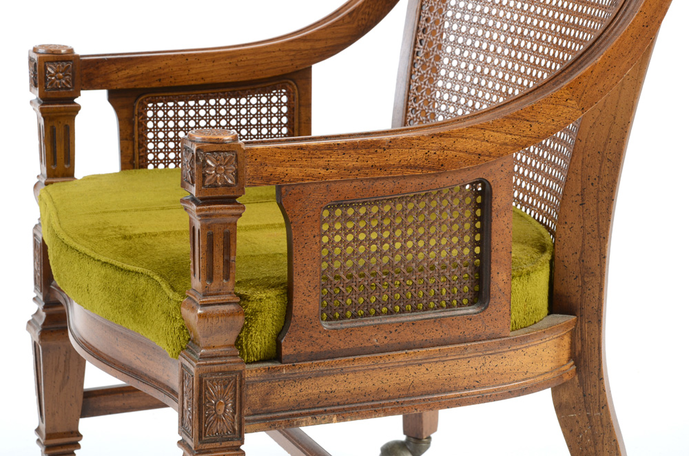 Vintage Cane Back Arm Chairs