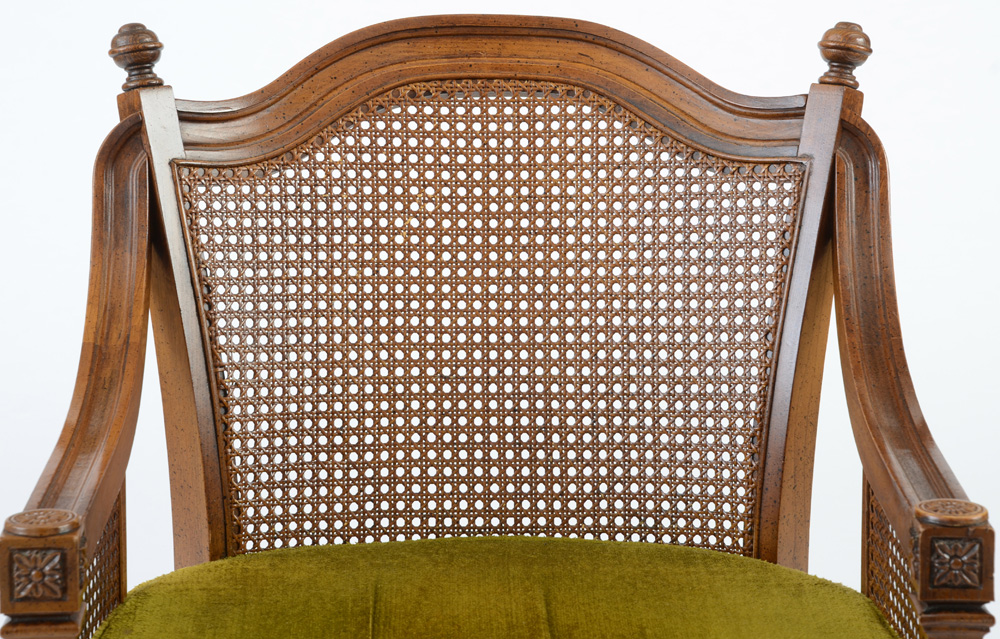 Vintage Cane Back Arm Chairs