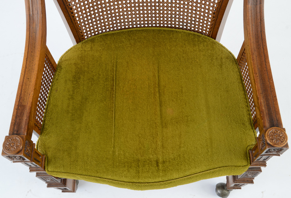 Vintage Cane Back Arm Chairs