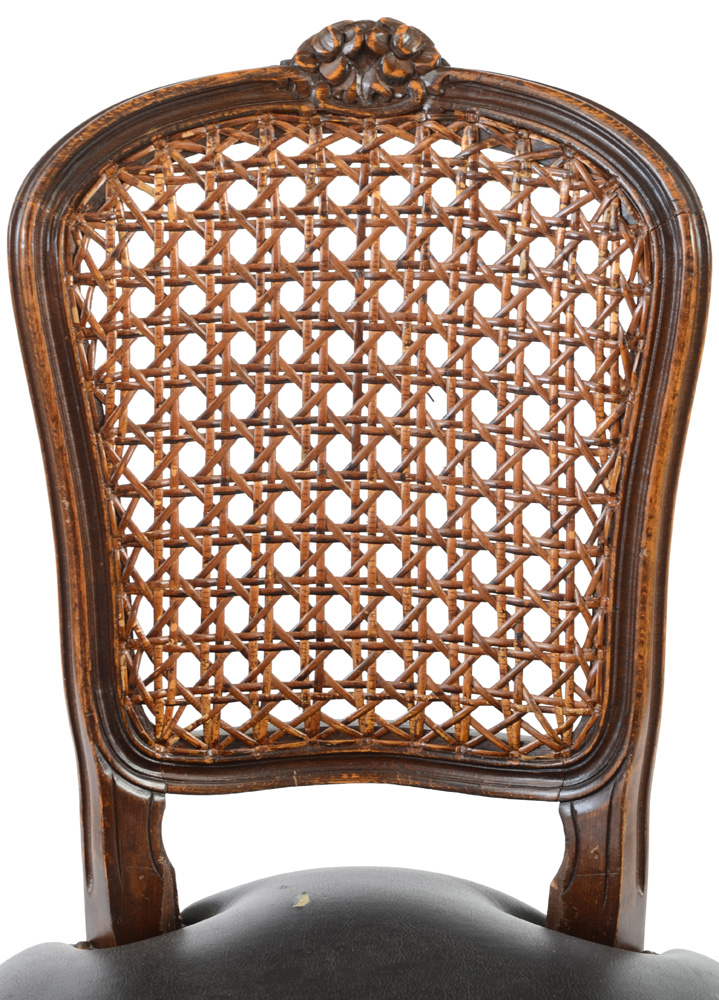 Louis XV Style Cane Back Side Chair