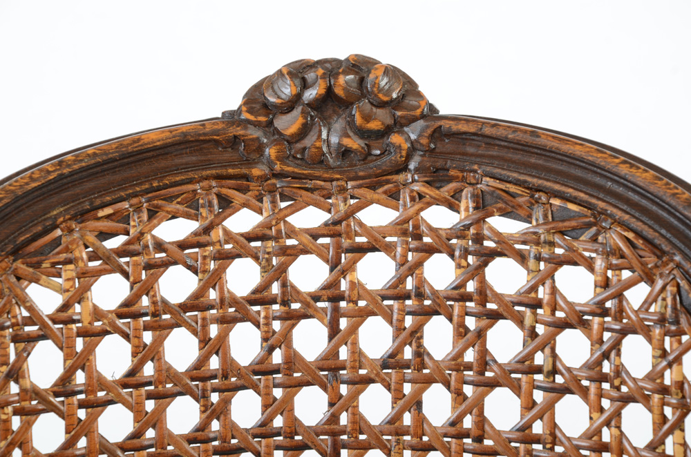 Louis XV Style Cane Back Side Chair