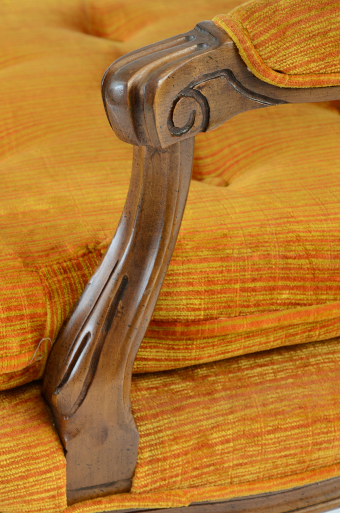 Louis XV Style Cane Back Fauteuil Chairs